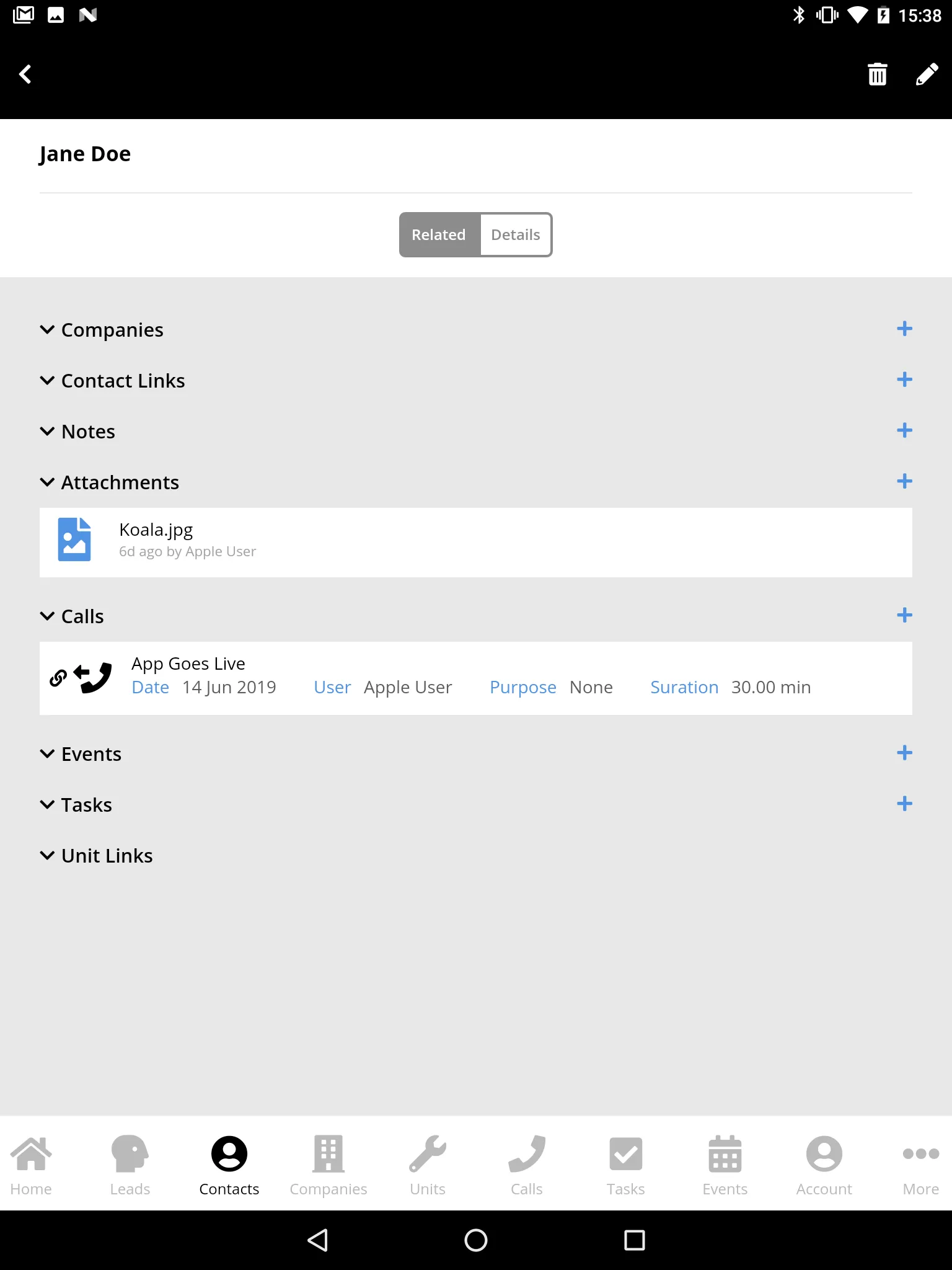 Vac-Ex CRM | Indus Appstore | Screenshot