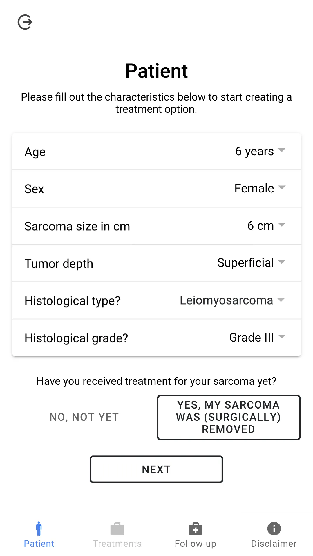 Personalized Sarcoma Care | Indus Appstore | Screenshot