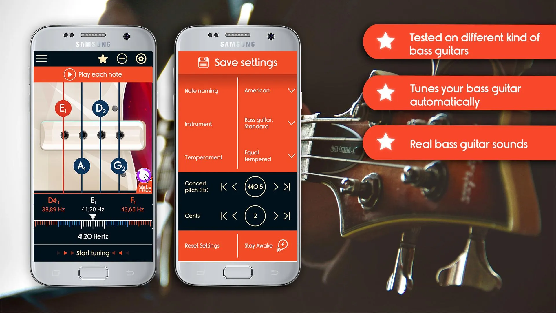 Master Bass Guitar Tuner | Indus Appstore | Screenshot