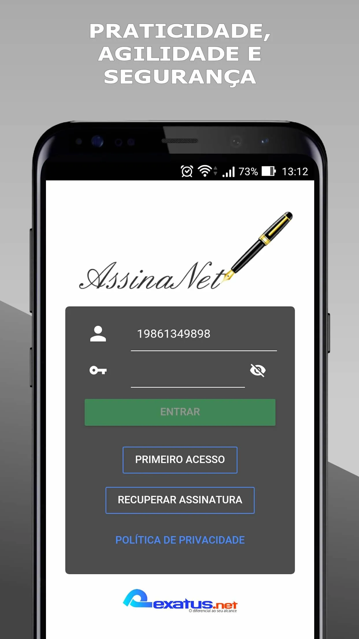 AssinaNet | Indus Appstore | Screenshot