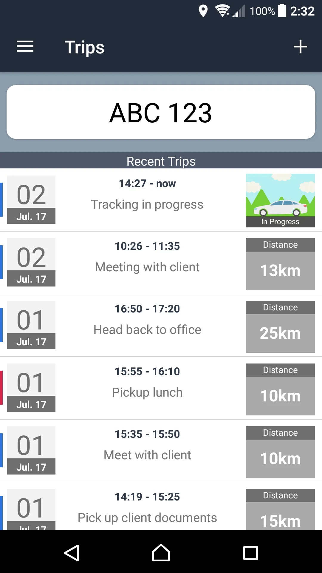 Travel Logs - Vehicle Logbook | Indus Appstore | Screenshot