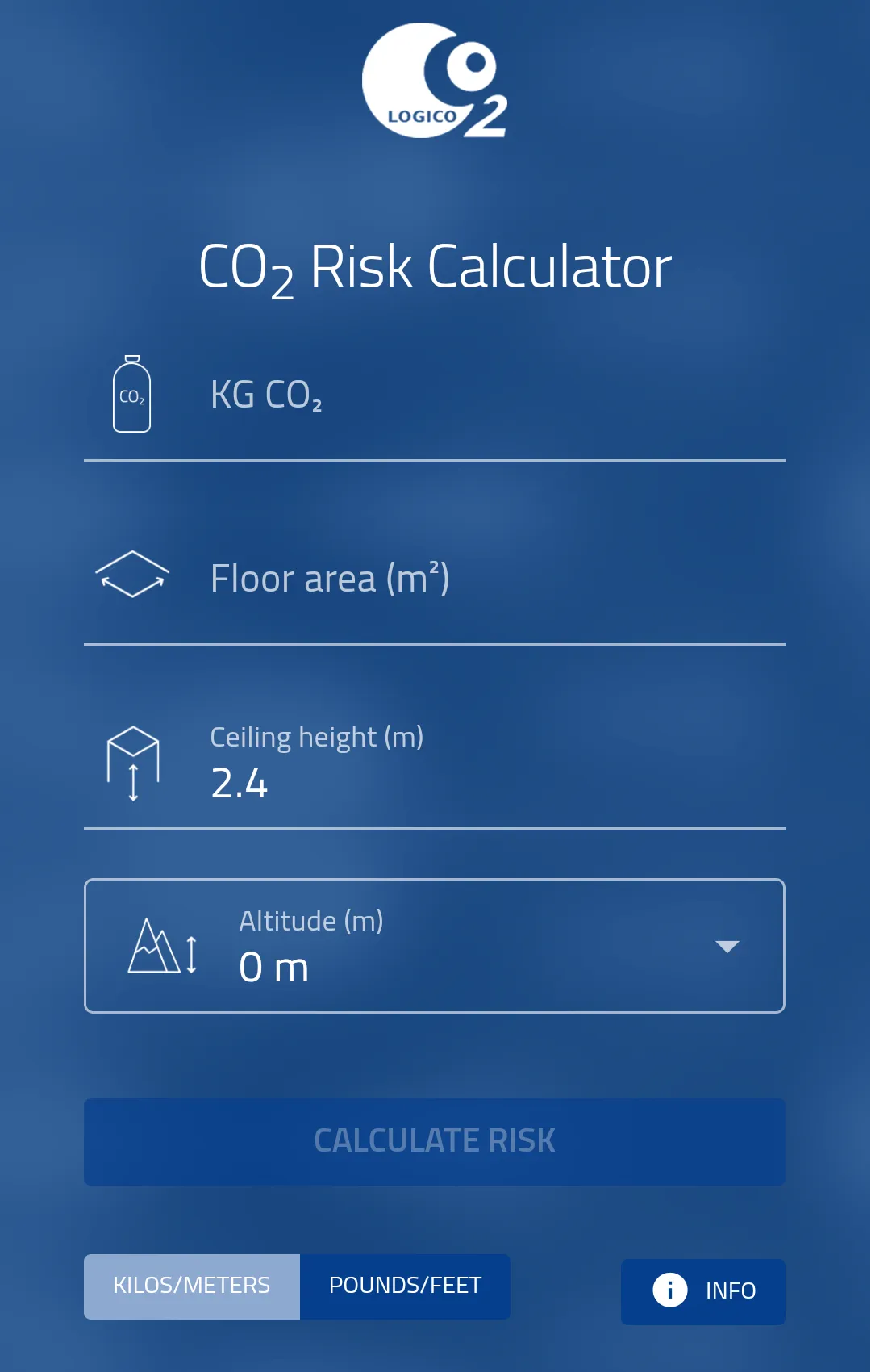 CO2 Risk Calculator | Indus Appstore | Screenshot