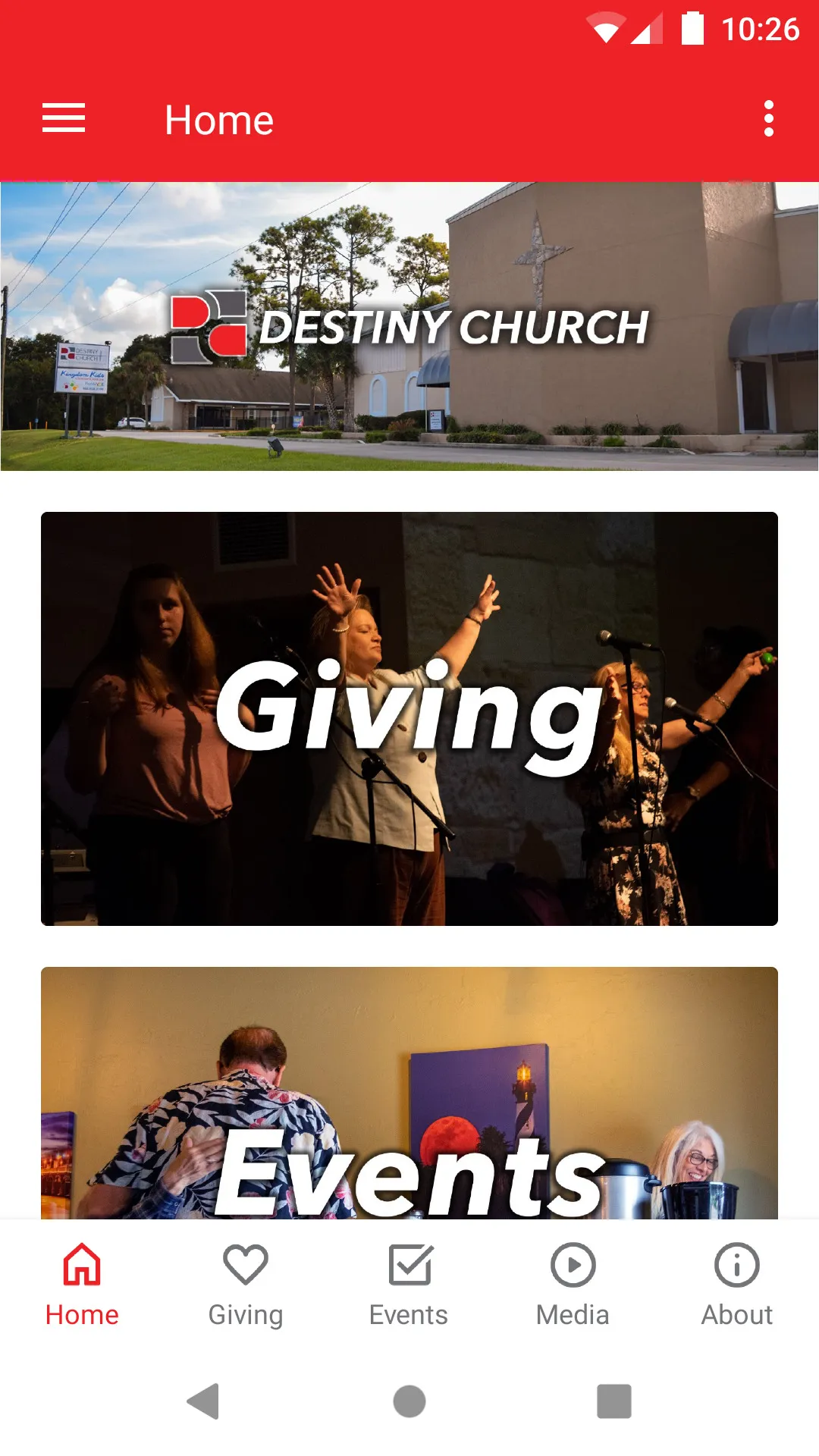 Destiny Church | St Aug | Indus Appstore | Screenshot