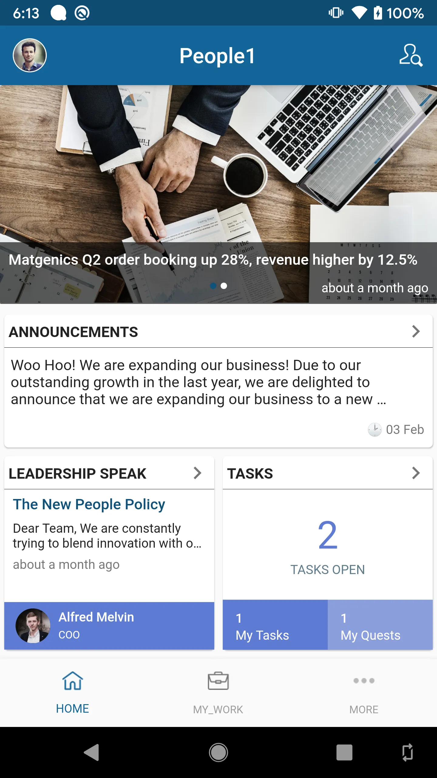 PeopleOne Proto | Indus Appstore | Screenshot