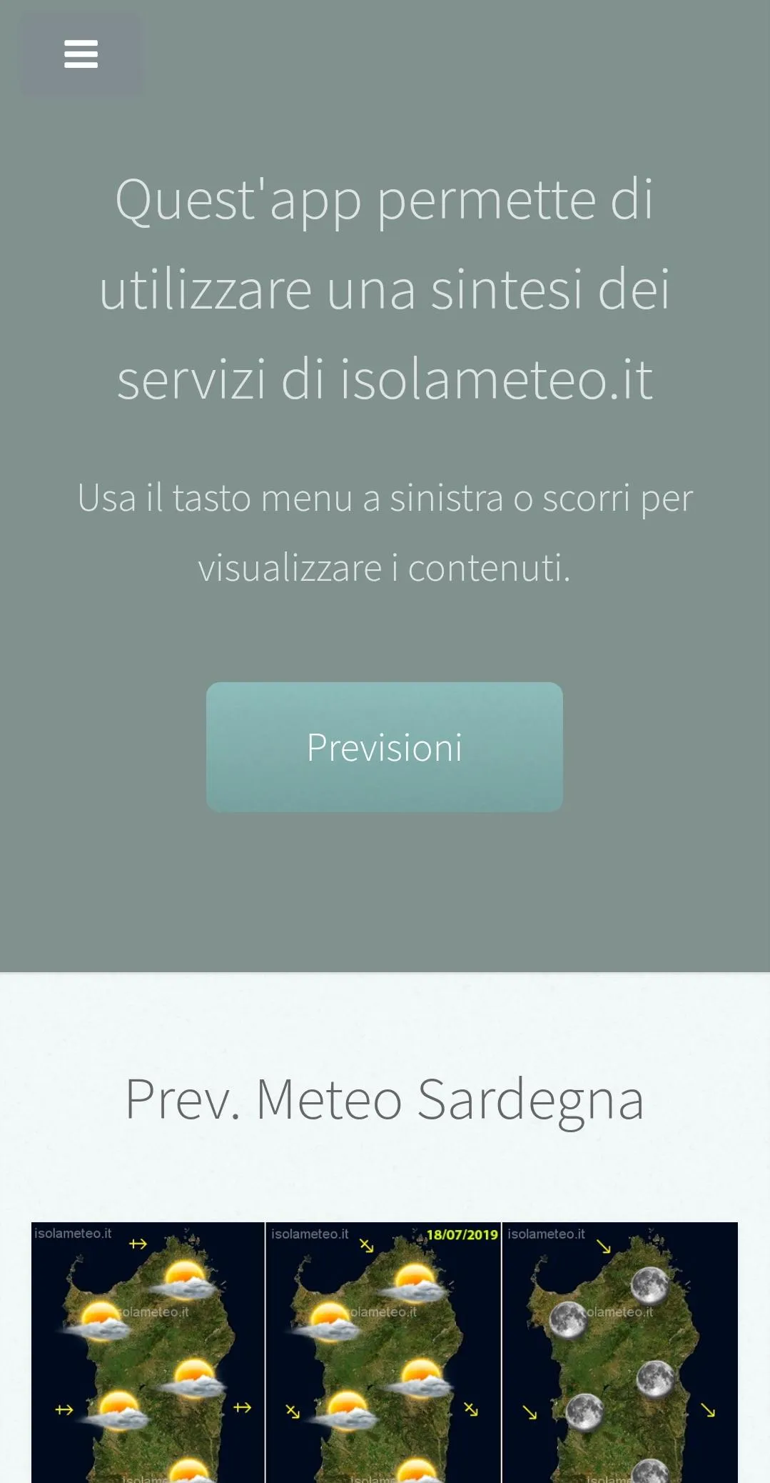 Meteo Sardegna - isolameteo.it | Indus Appstore | Screenshot