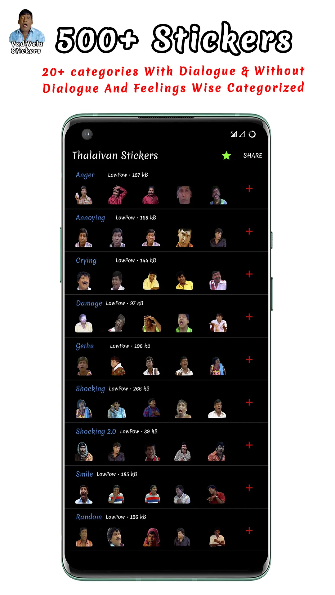 VadiStick - Vadivelu Stickers | Indus Appstore | Screenshot