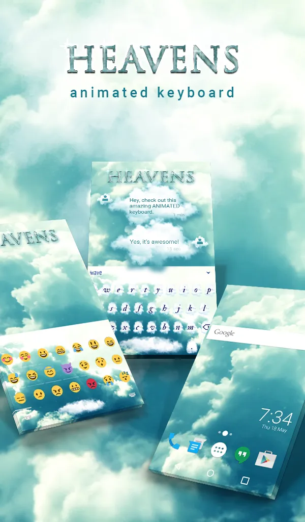 Heavens Keyboard & Wallpaper | Indus Appstore | Screenshot