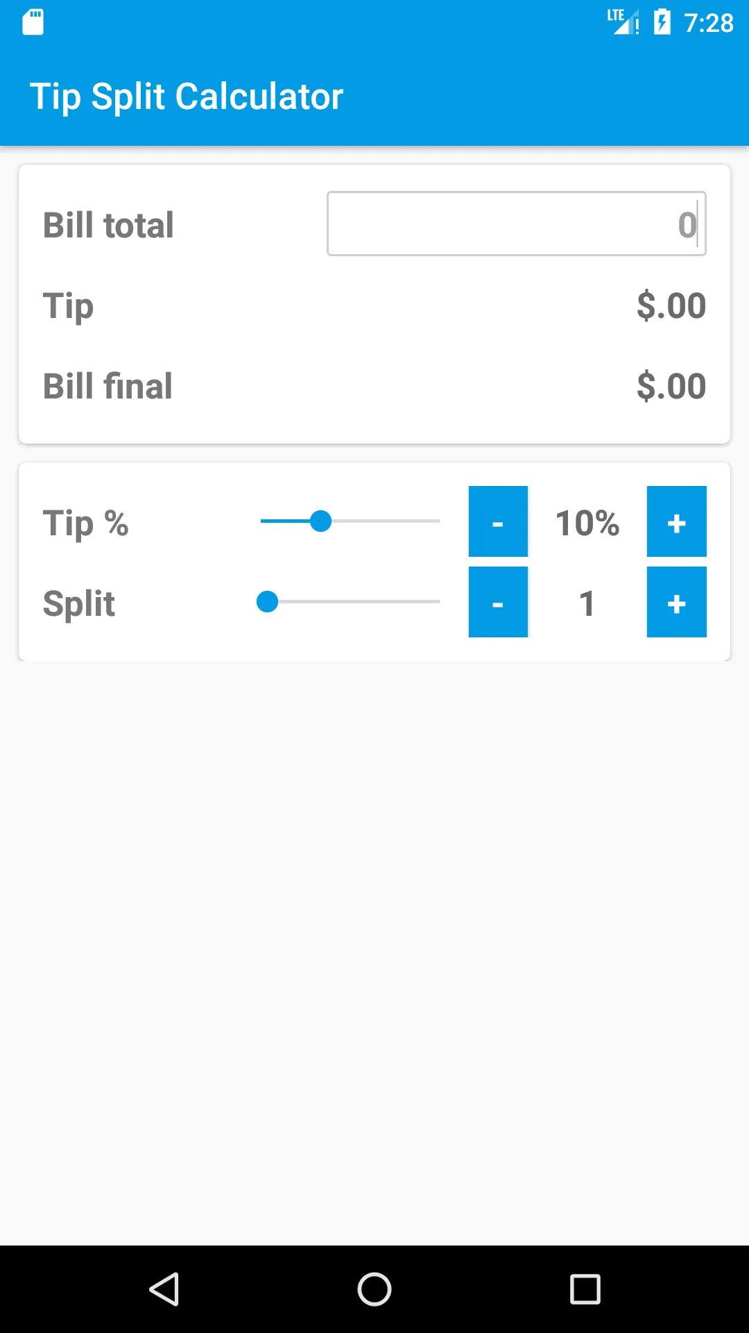 Tip Split Calculator | Indus Appstore | Screenshot