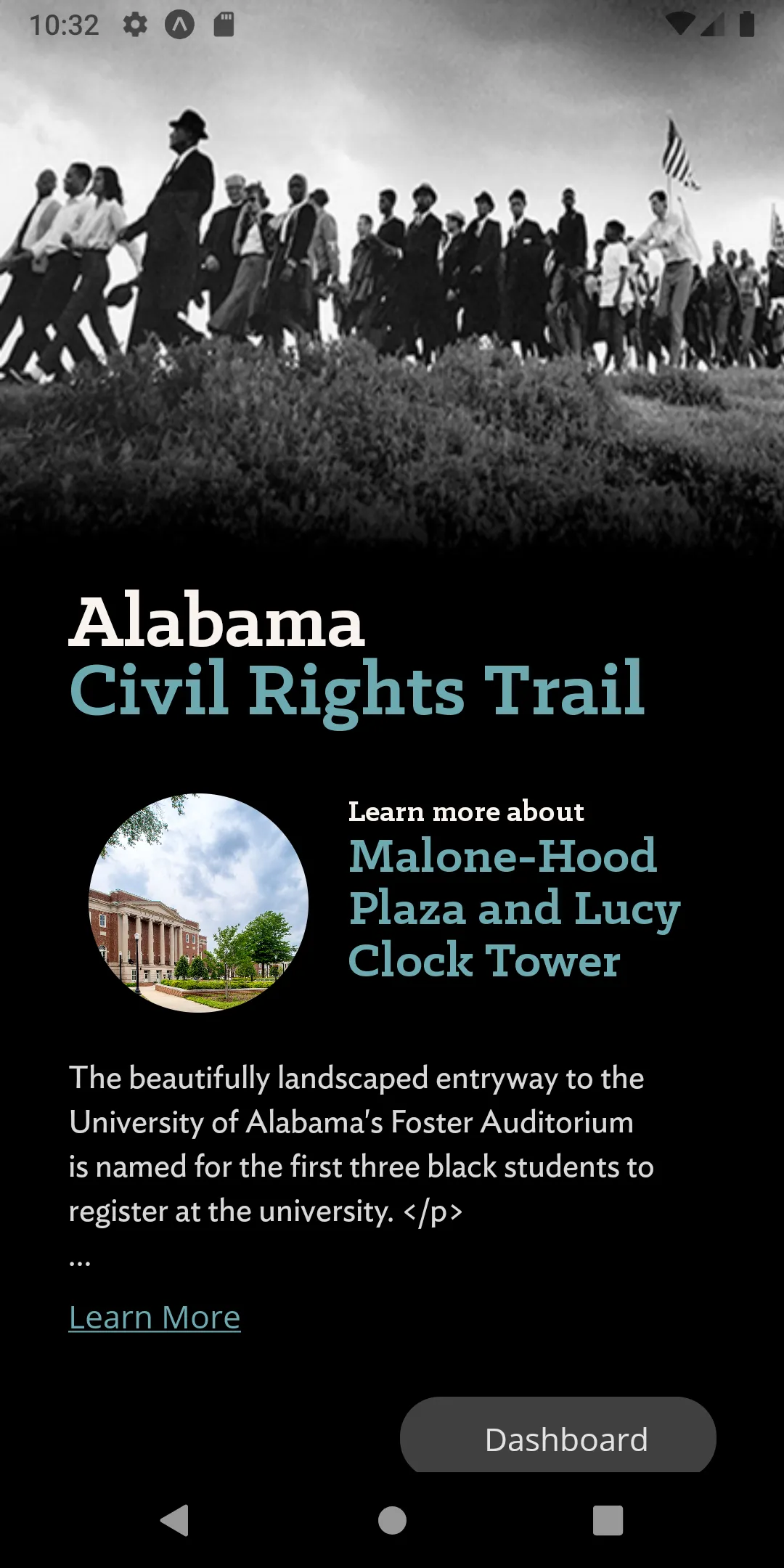 The Alabama Civil Rights Trail | Indus Appstore | Screenshot