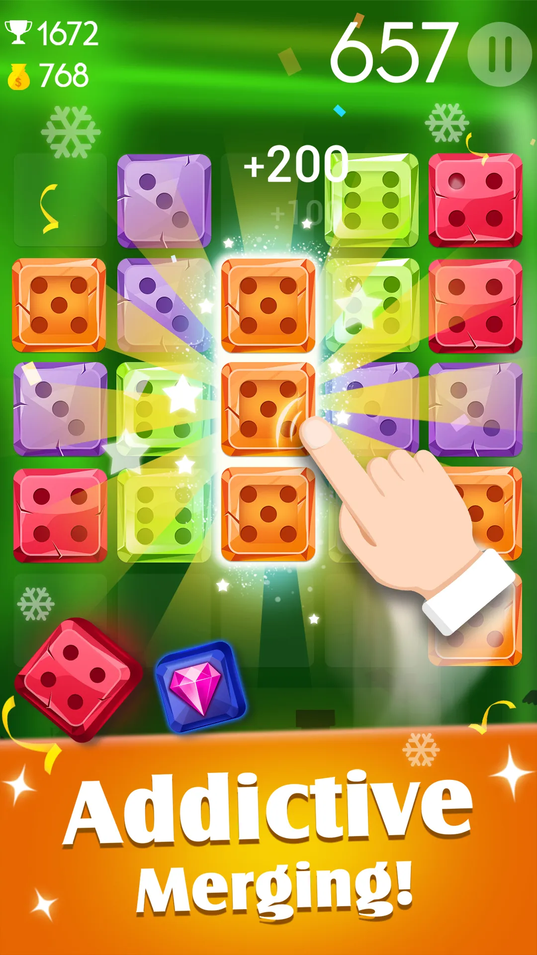 Jewel Games: Dice Merge Number | Indus Appstore | Screenshot