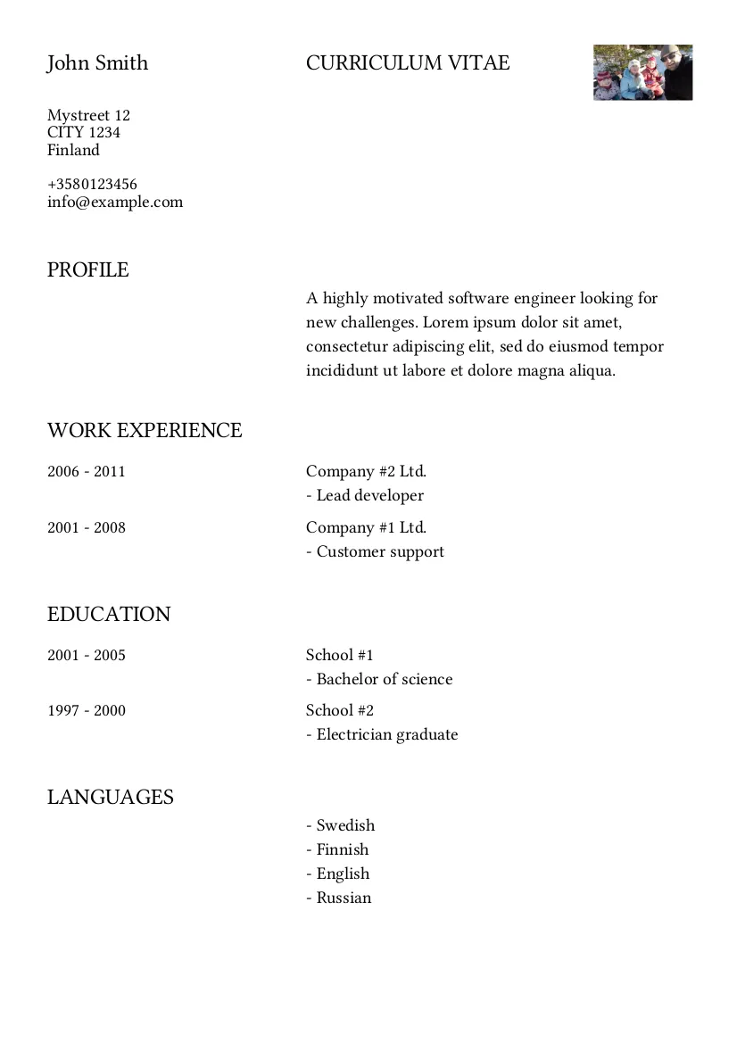 Curriculum Vitae | Indus Appstore | Screenshot