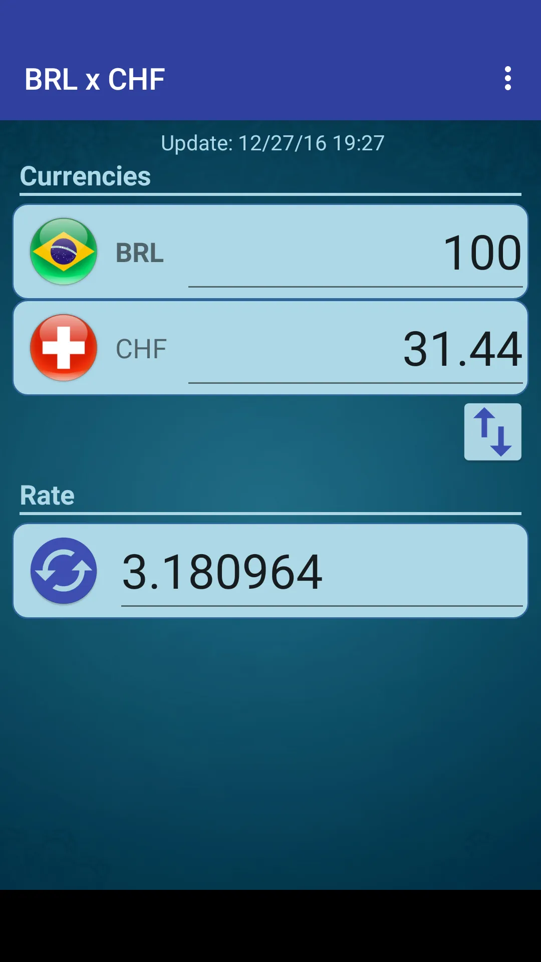 Brazil Real x Swiss Franc | Indus Appstore | Screenshot