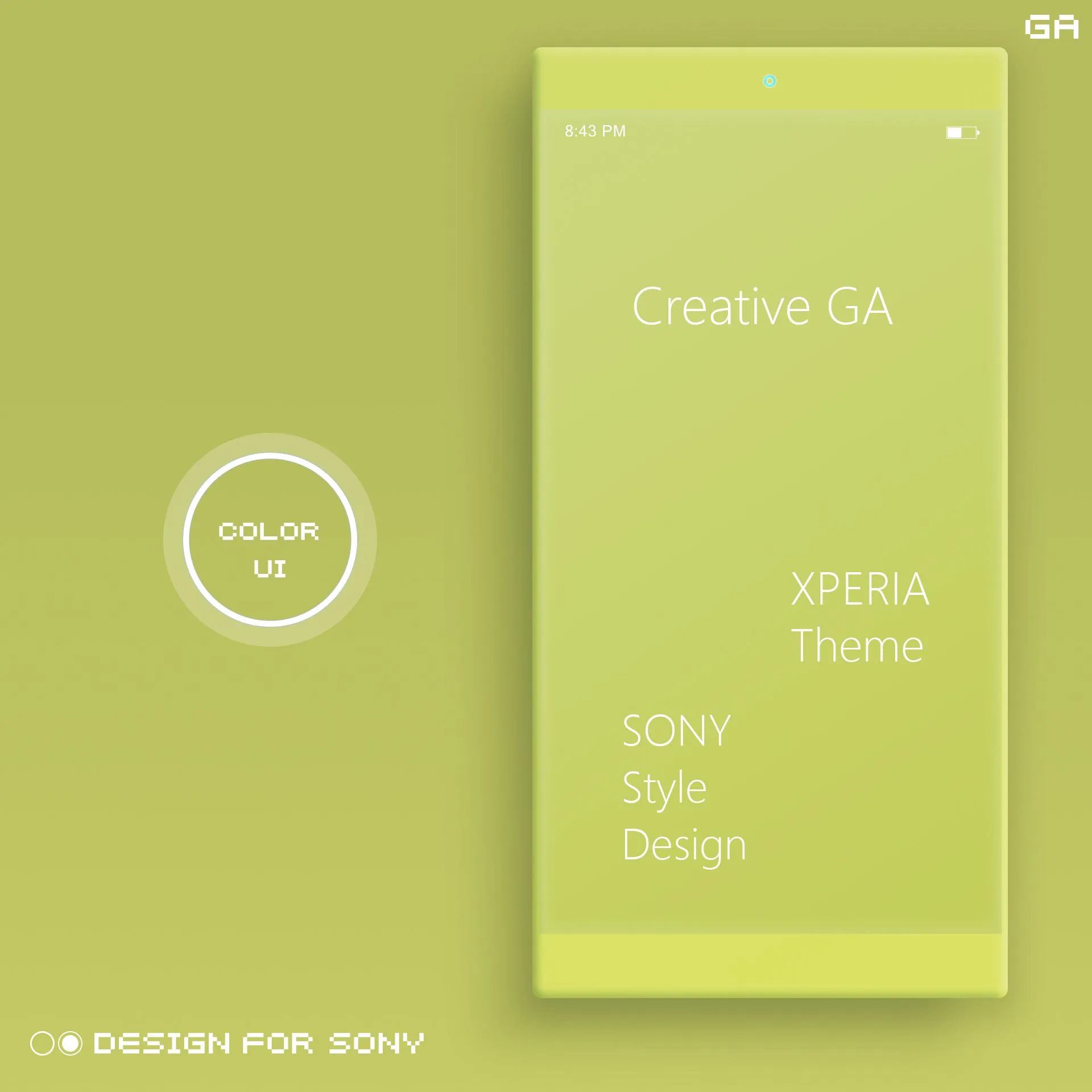 COLOR™ XPERIA Theme | GOLD | Indus Appstore | Screenshot