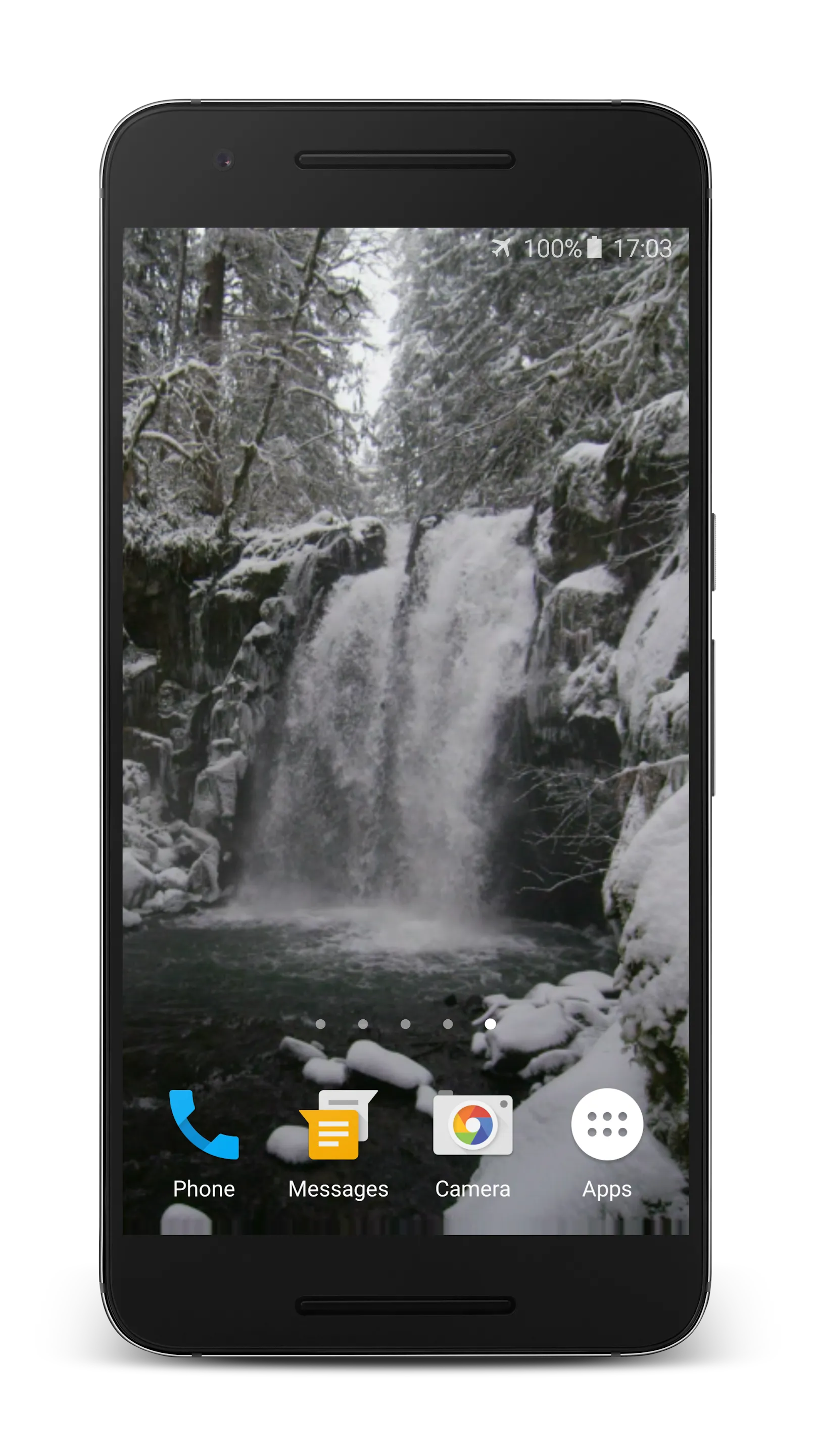 Winter Waterfall Theme | Indus Appstore | Screenshot