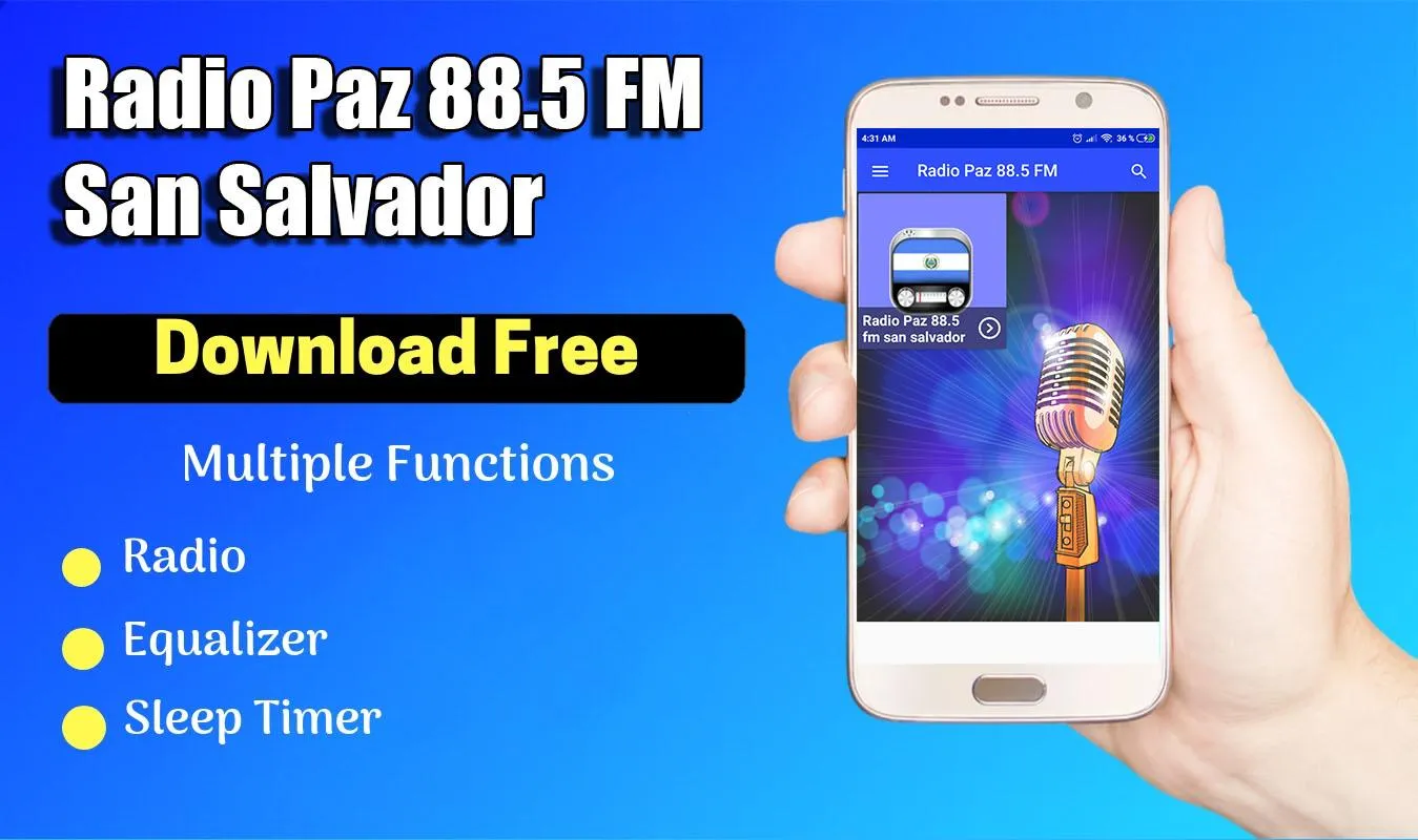 Radio Paz 88.5 FM San Salvador | Indus Appstore | Screenshot