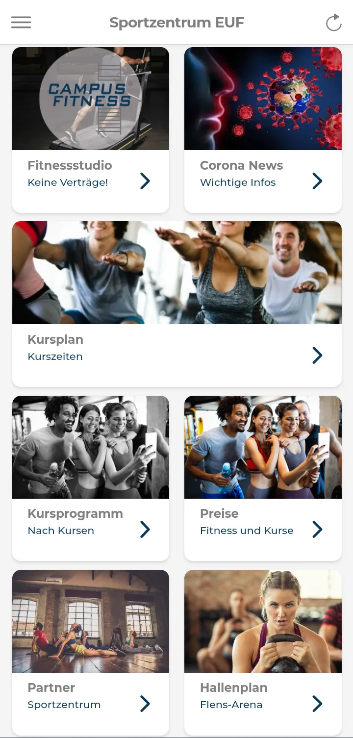 Sportzentrum EUF | Indus Appstore | Screenshot