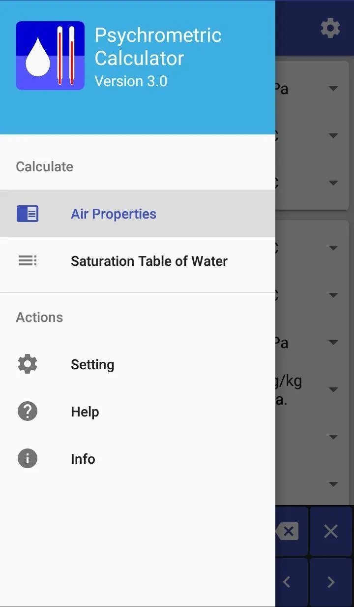 Psychrometric Calculator | Indus Appstore | Screenshot