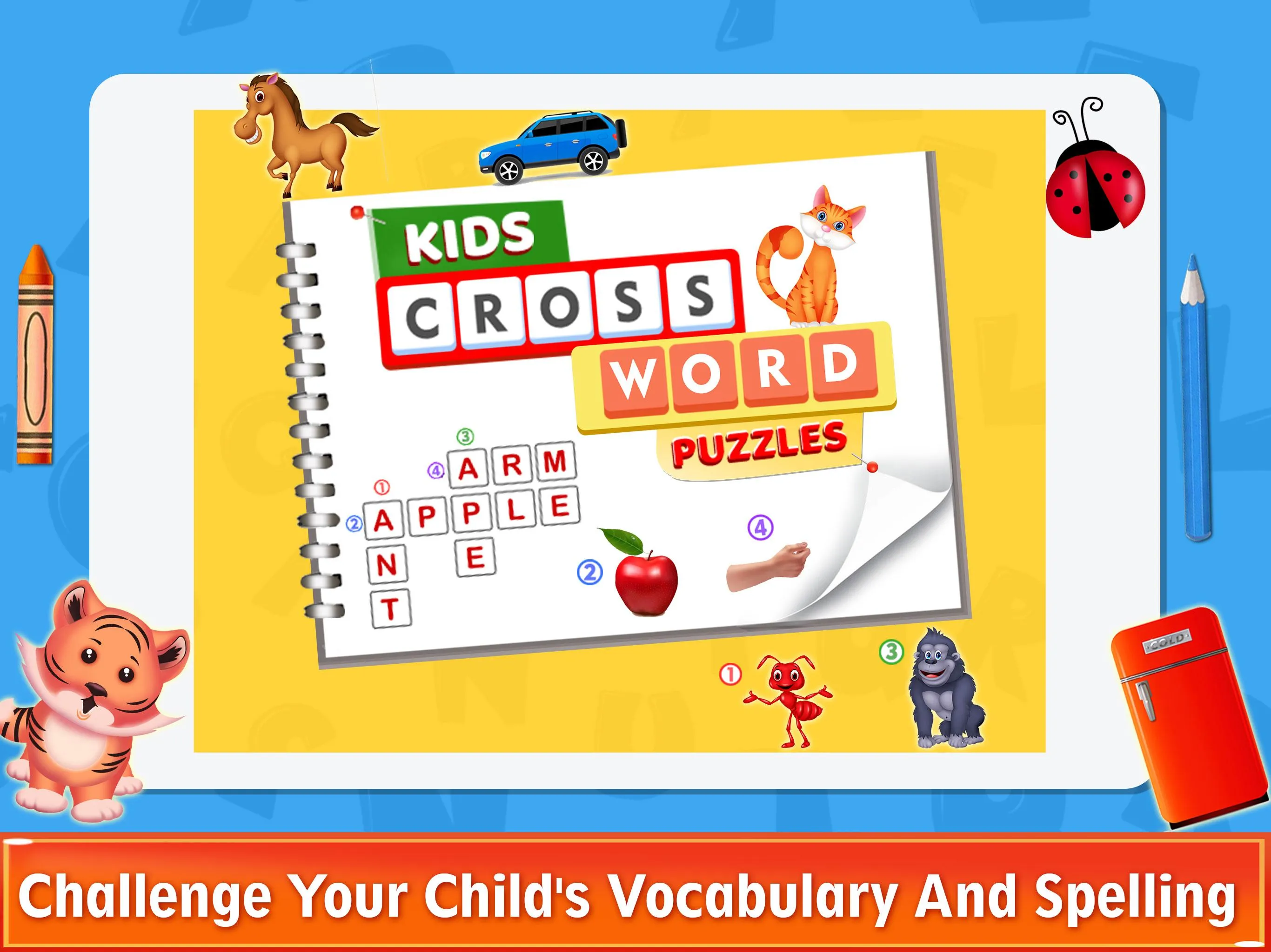 Kids Crossword Puzzles | Indus Appstore | Screenshot