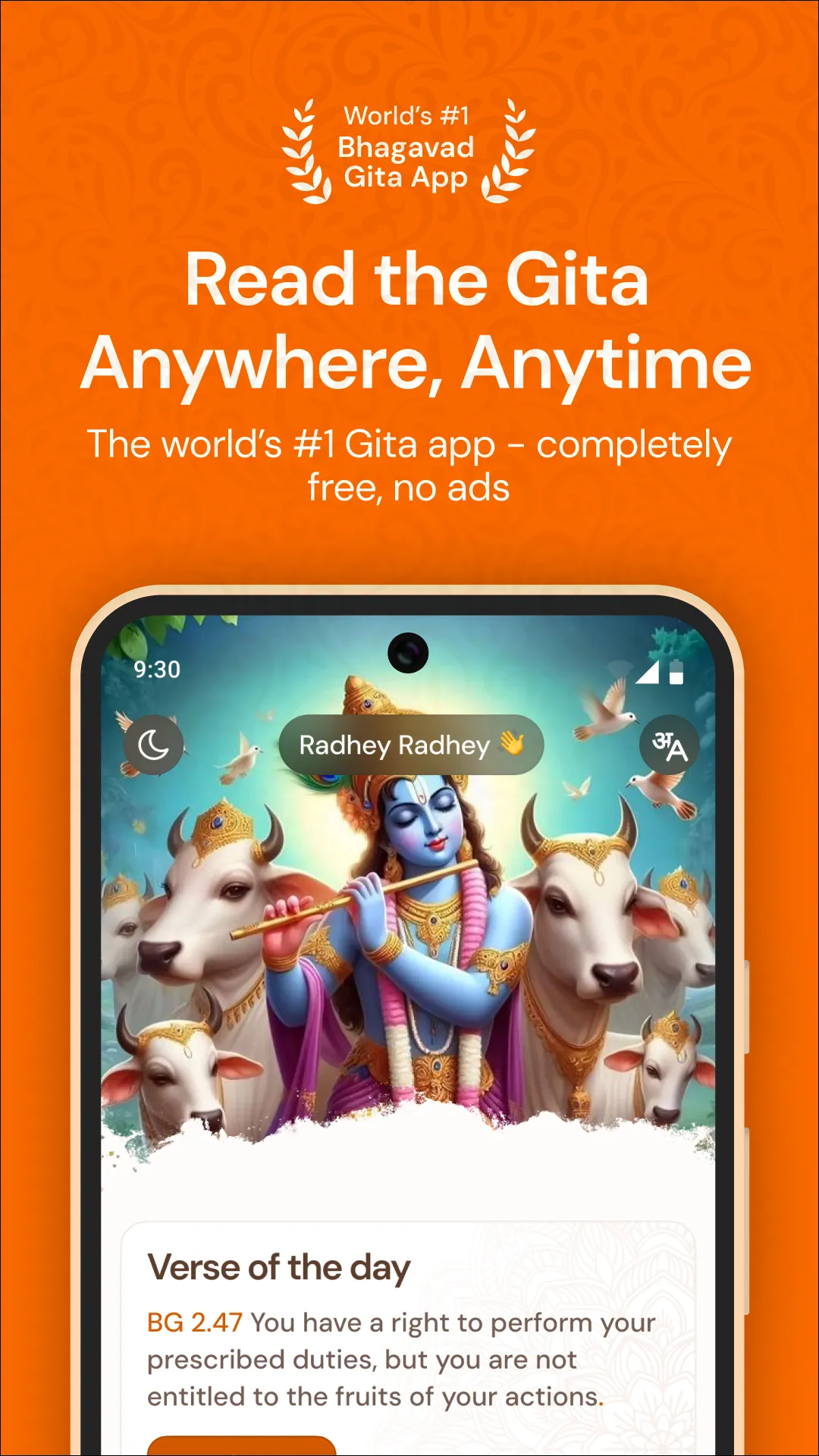 Bhagavad Gita in 7 Languages | Indus Appstore | Screenshot