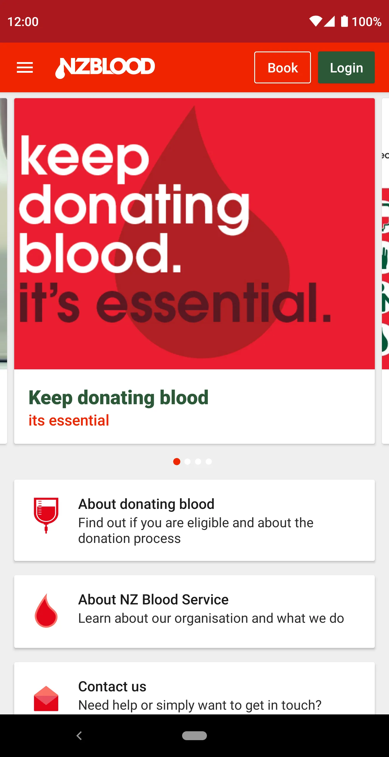 NZ Blood Service Donor App | Indus Appstore | Screenshot