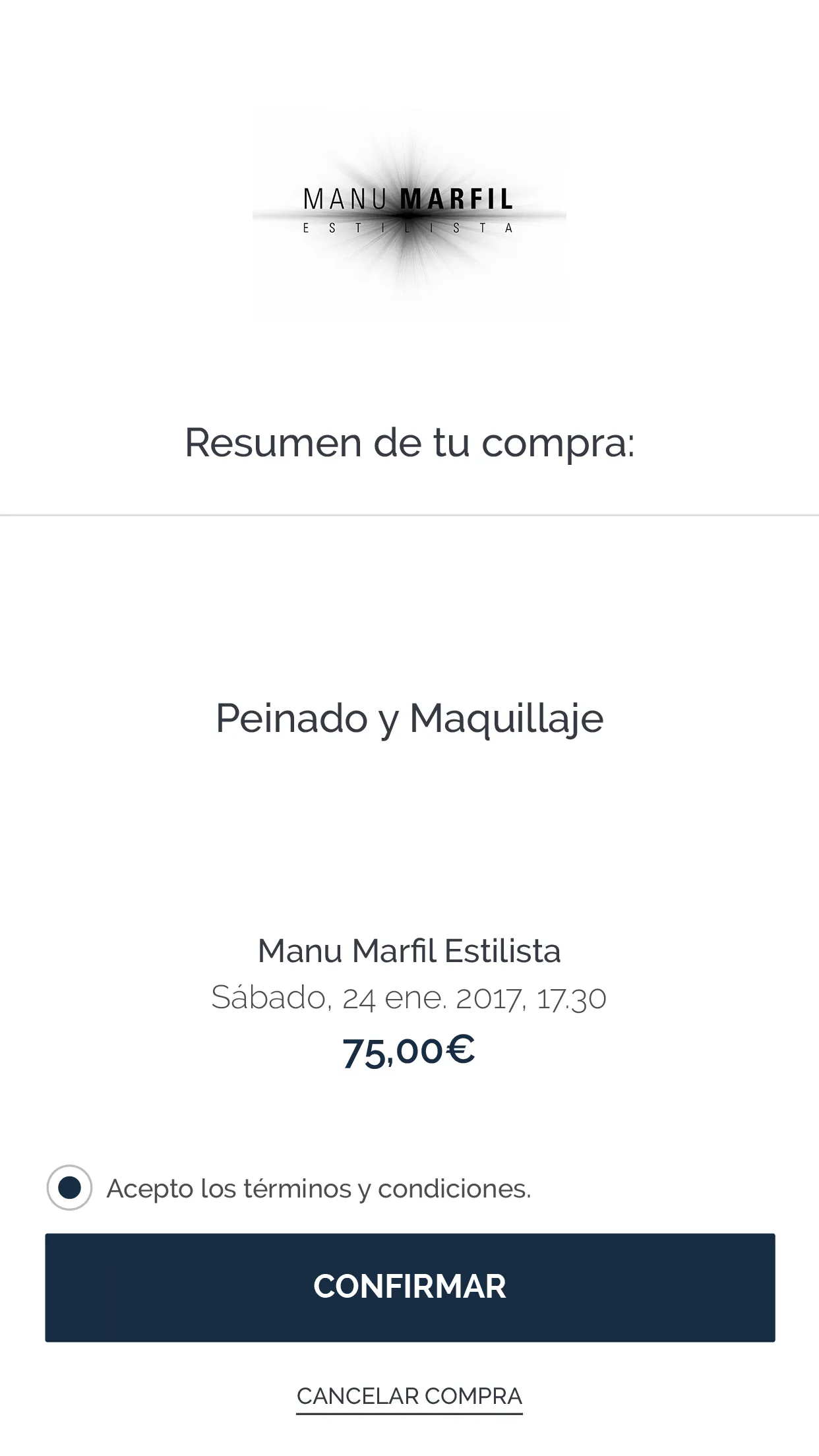 Manu Marfil Estilista | Indus Appstore | Screenshot