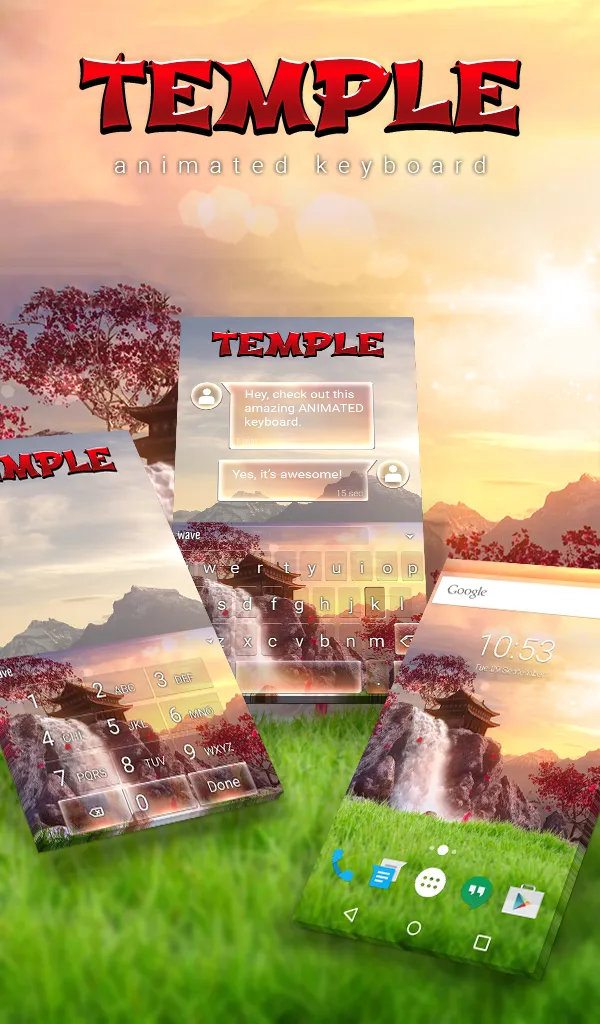 Temple Animated Keyboard | Indus Appstore | Screenshot