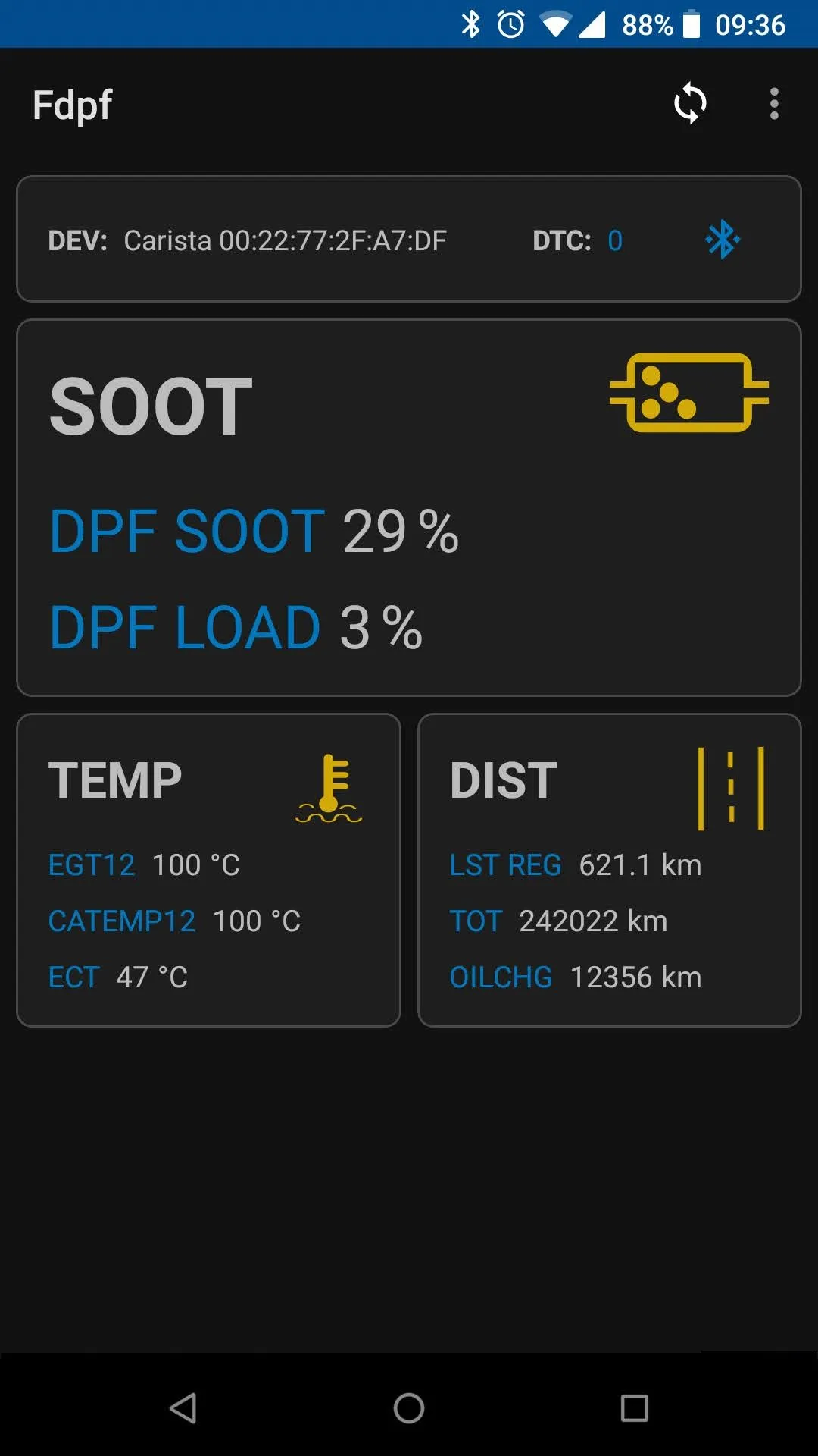 Fdpf - DPF Monitor for FORD | Indus Appstore | Screenshot