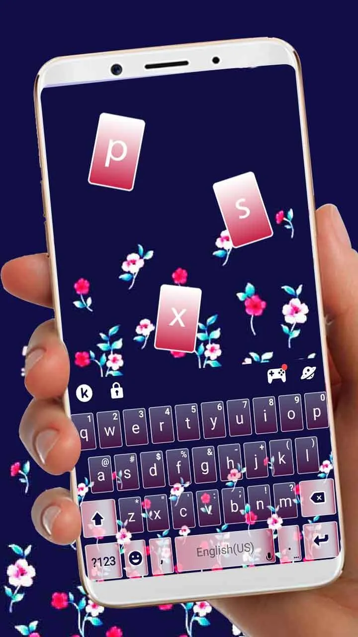 Flower Pattern Keyboard Theme | Indus Appstore | Screenshot