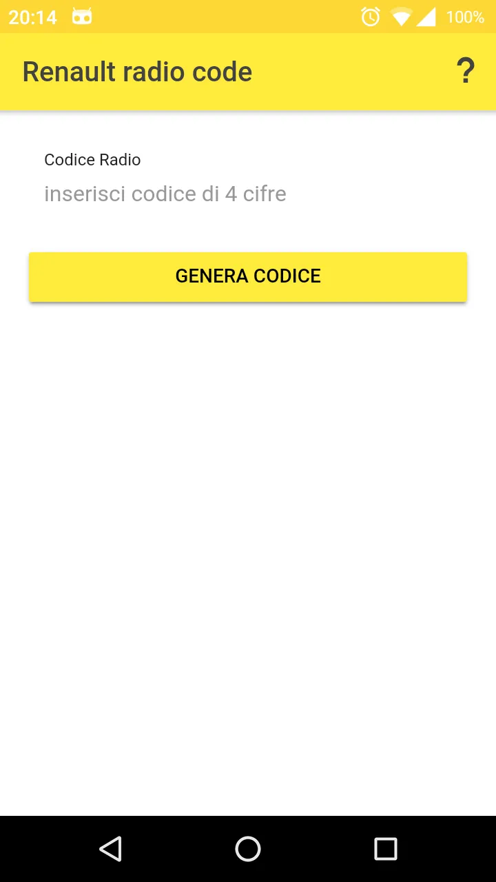 Radio Code for Renault | Indus Appstore | Screenshot