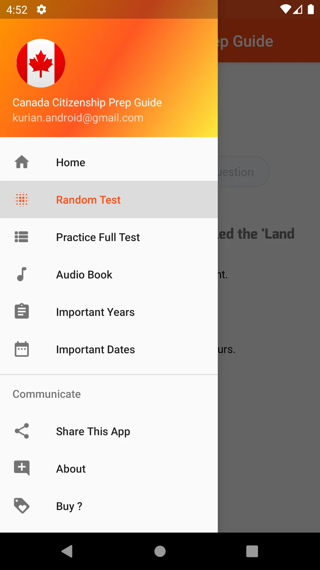 Canada Citizenship Prep Guide | Indus Appstore | Screenshot