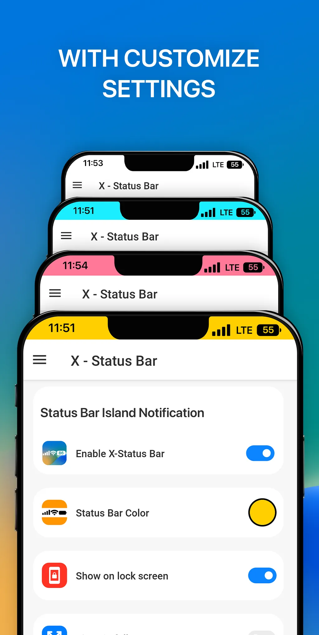 iCenter iOS 16: X - Status Bar | Indus Appstore | Screenshot