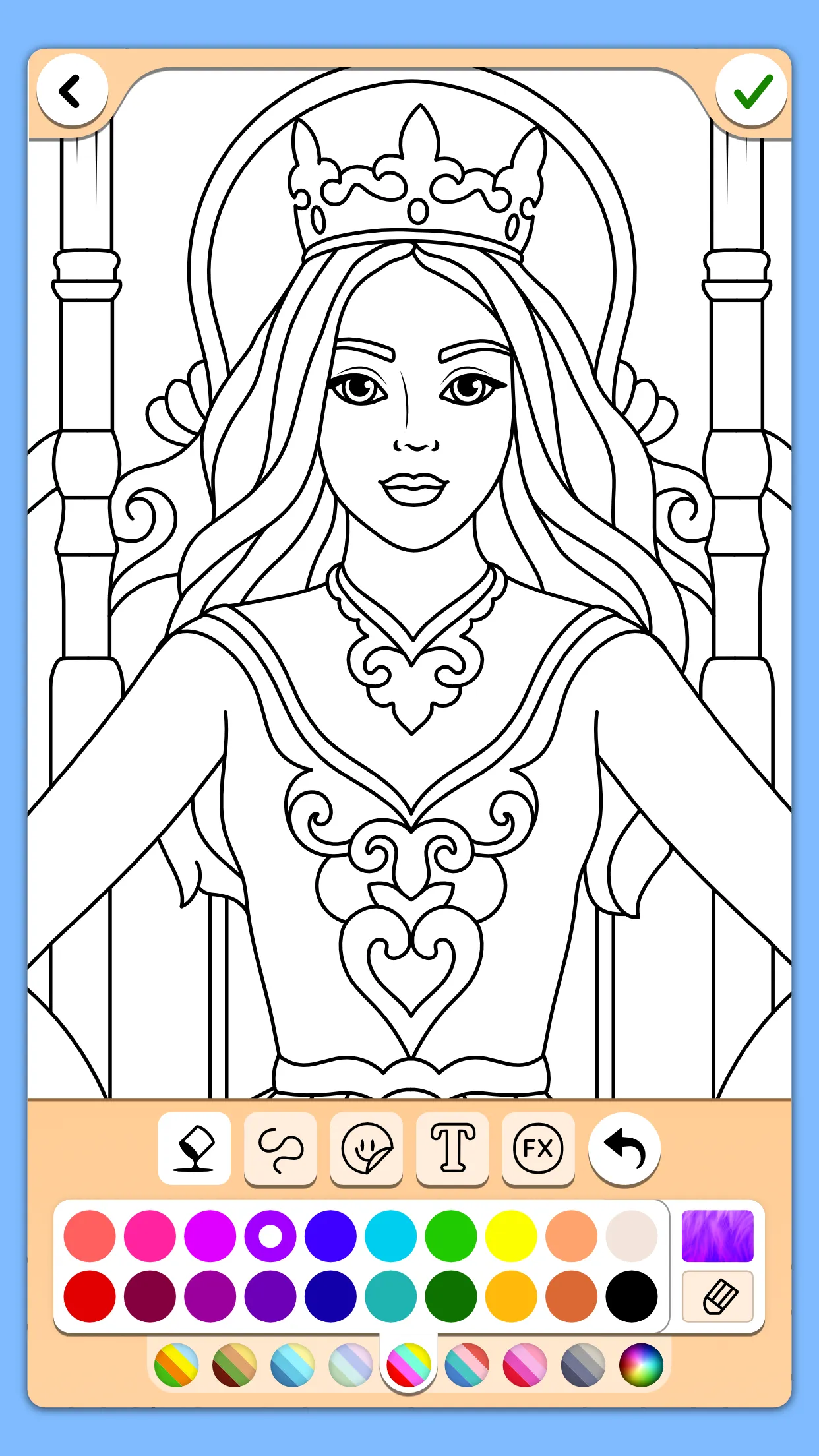 Princess Coloring Game | Indus Appstore | Screenshot