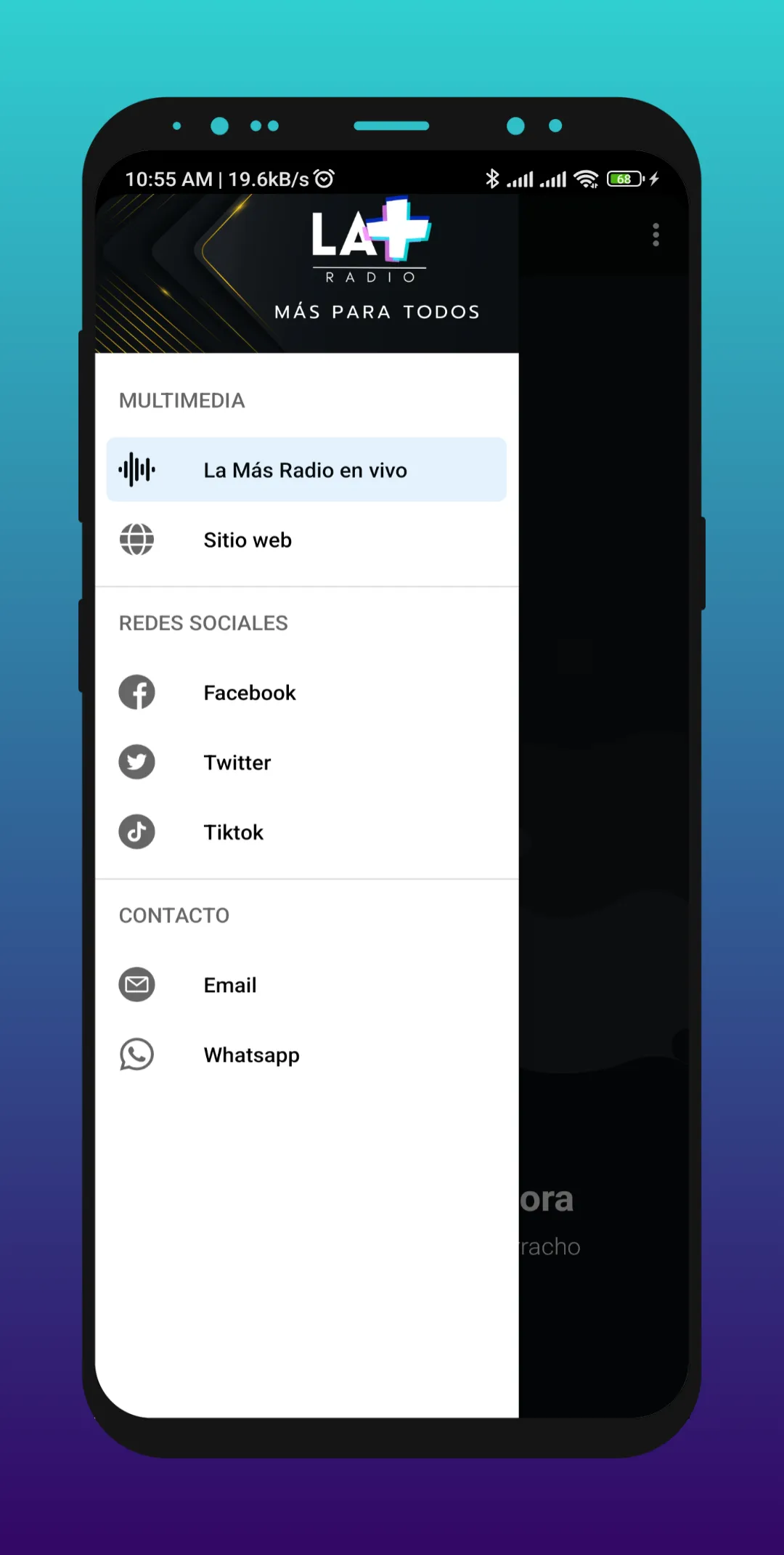 La Más - Radio en vivo | Indus Appstore | Screenshot