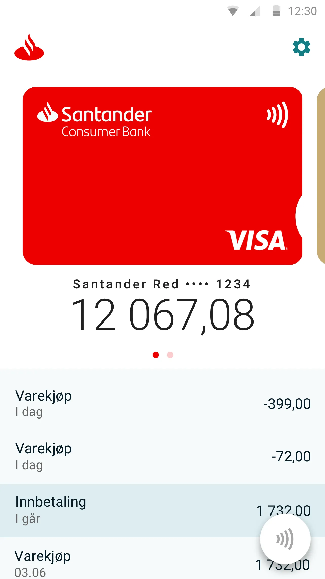 Santander My Cards | Indus Appstore | Screenshot