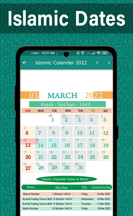 Islamic Calendar 2022 Hijri | Indus Appstore | Screenshot