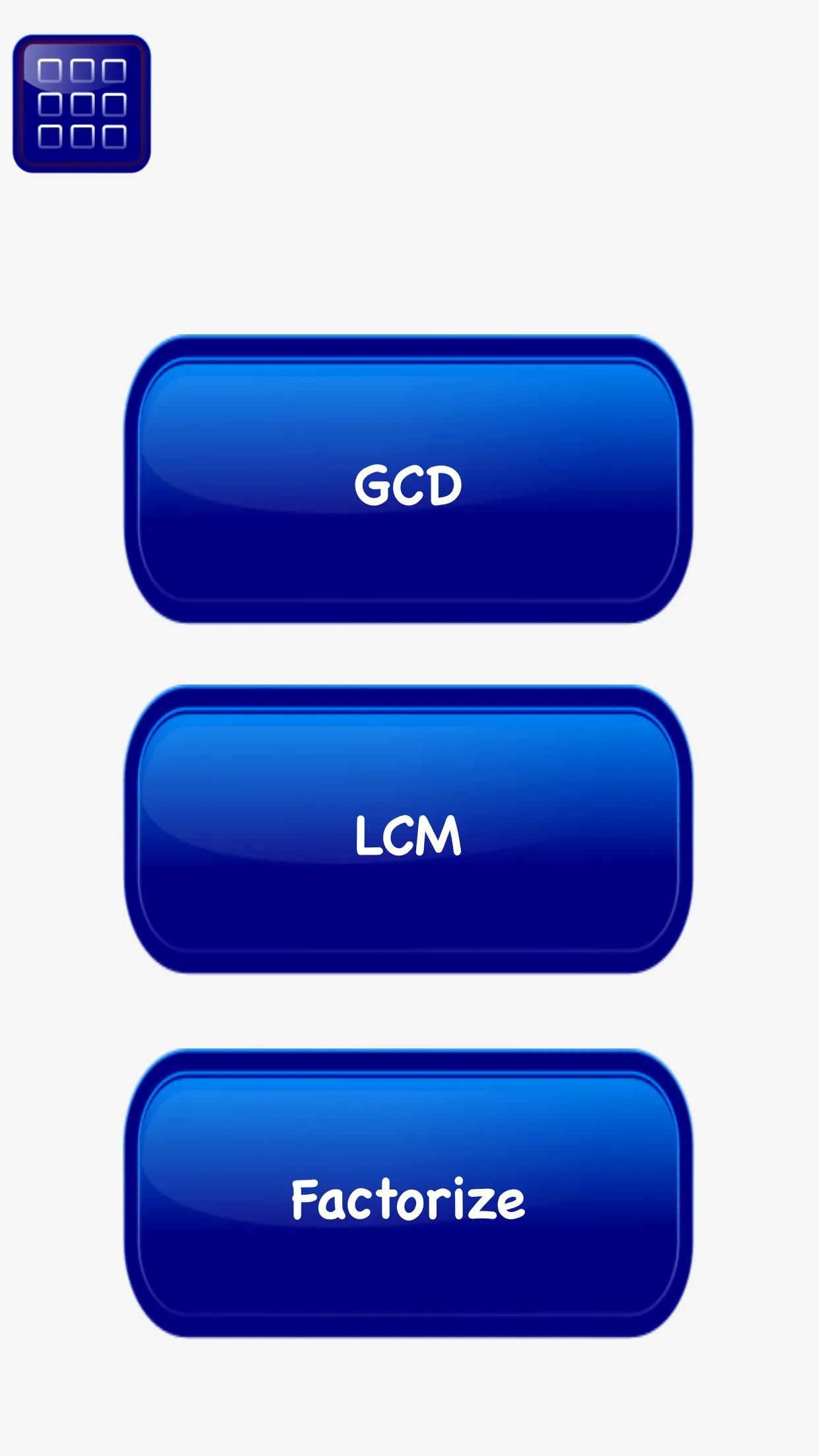 LCM GCD Calculator Prime Lite | Indus Appstore | Screenshot