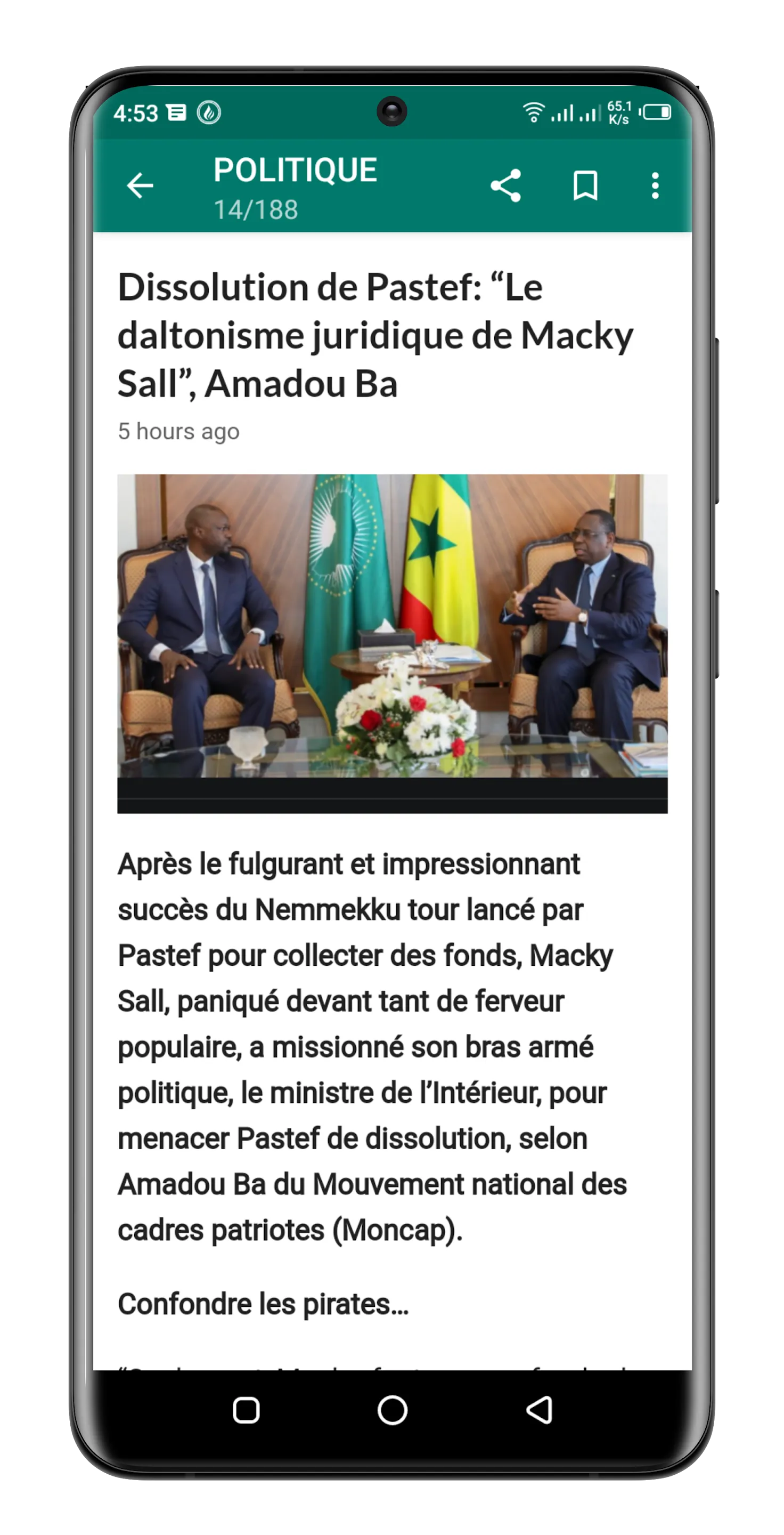 Sénégal Actualités. | Indus Appstore | Screenshot