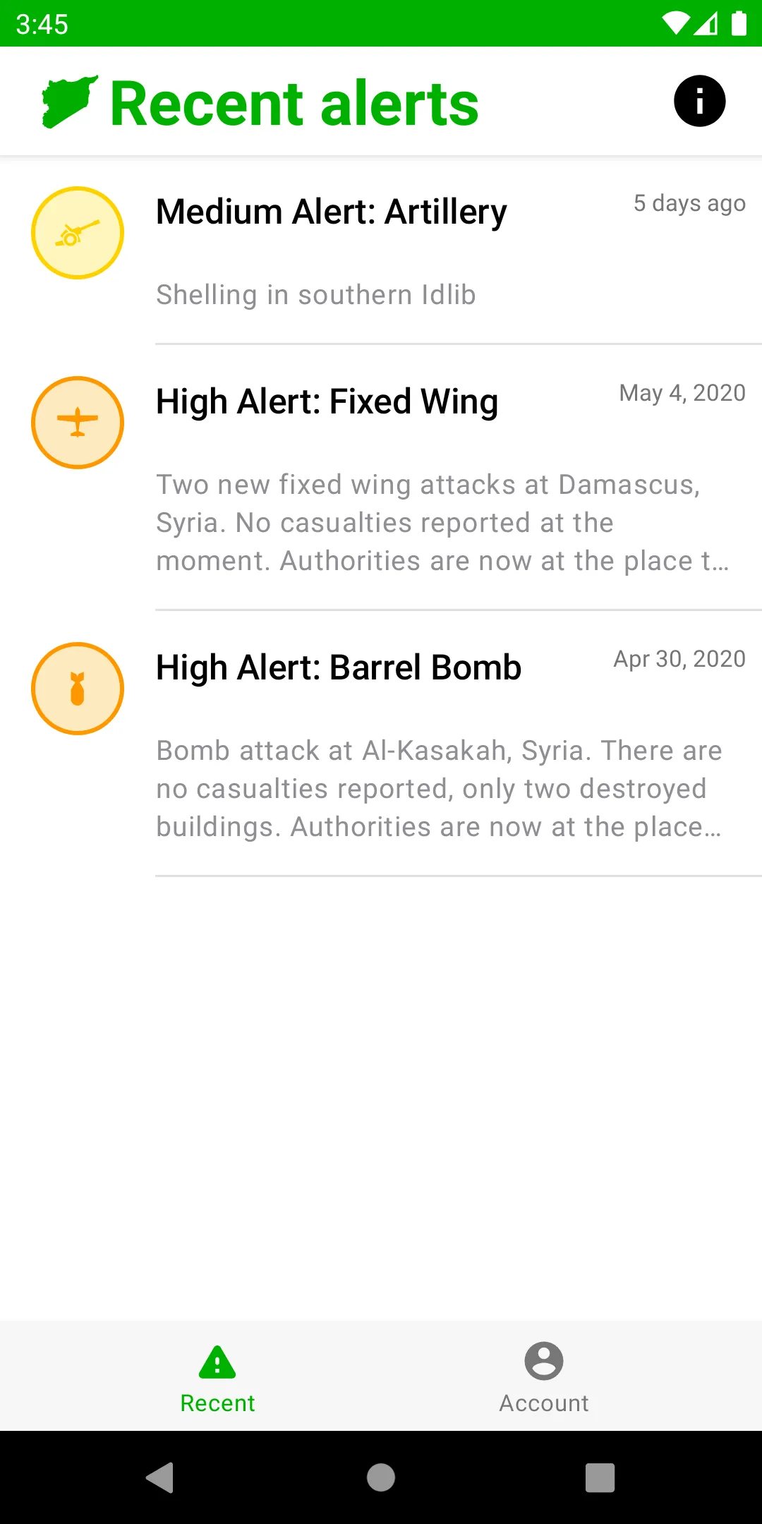 Syria Watch | Indus Appstore | Screenshot