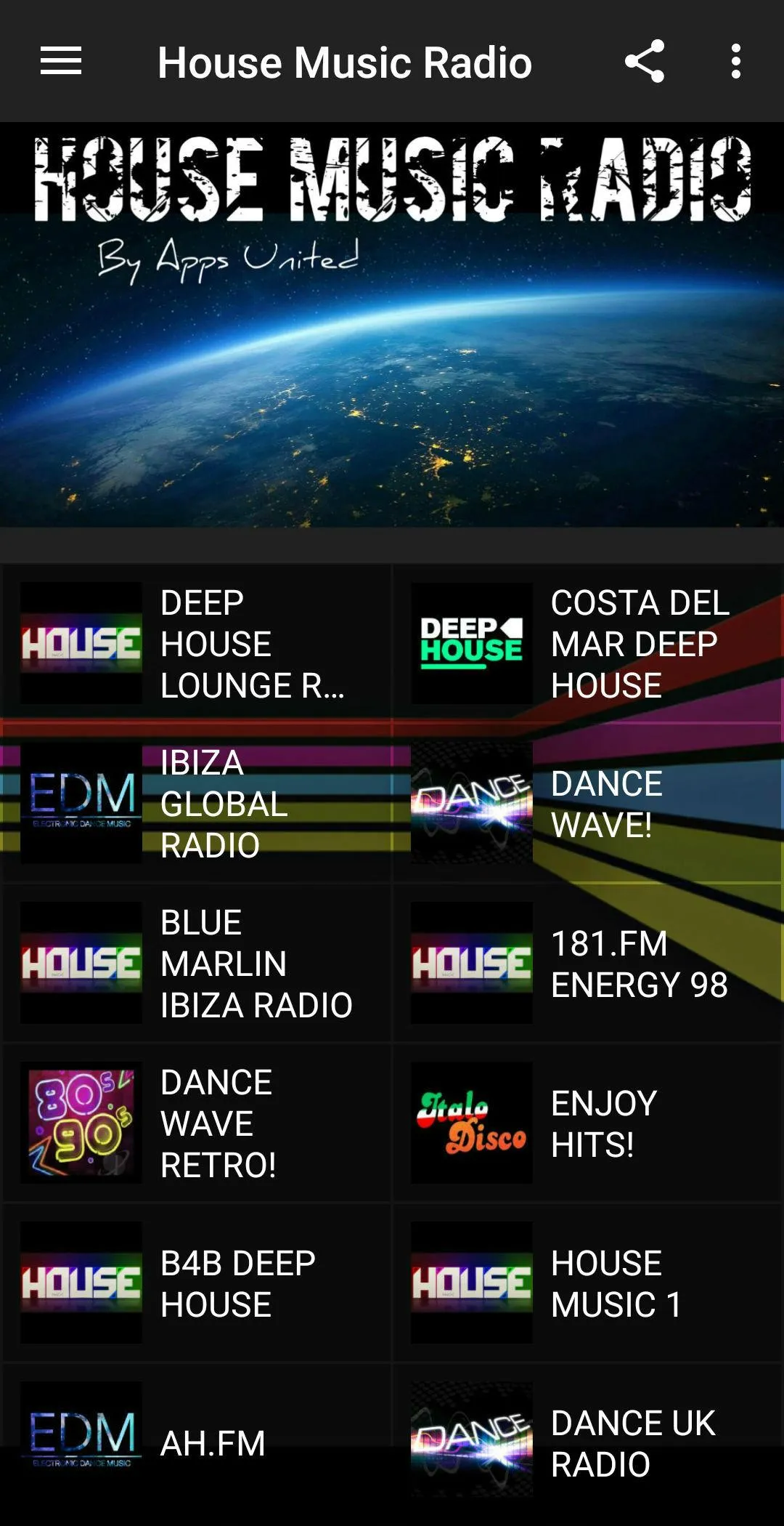 House music radio | Indus Appstore | Screenshot