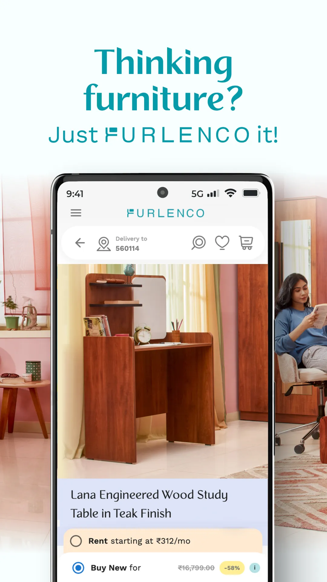 Furlenco: Rent & Buy Furniture | Indus Appstore | Screenshot