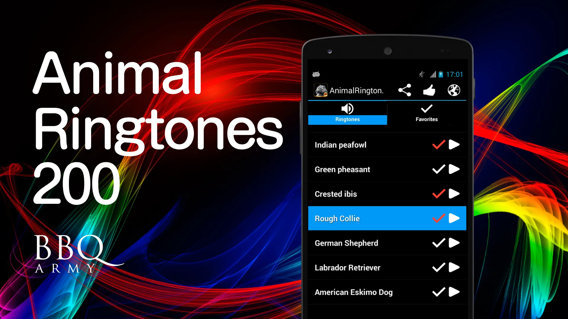 Animal Ringtones 200 | Indus Appstore | Screenshot