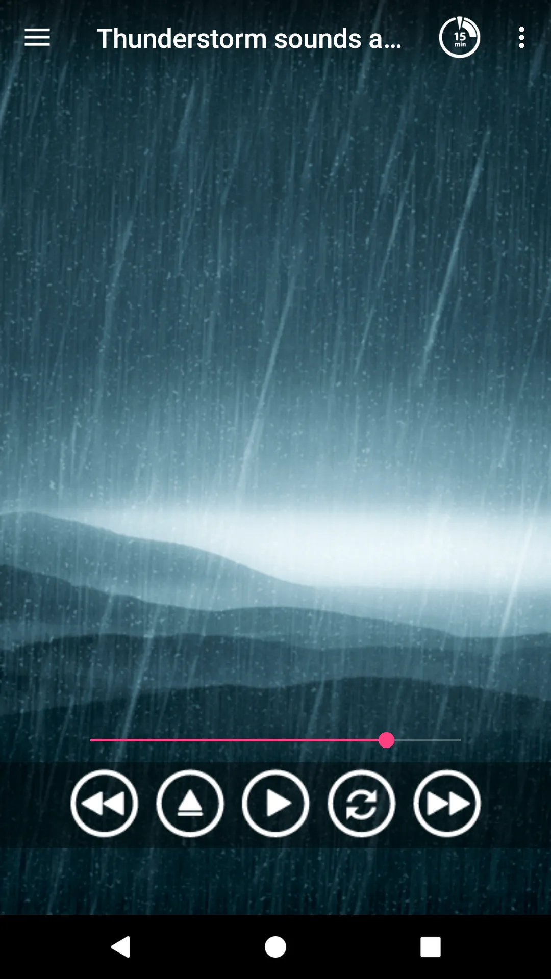 Thunderstorm sounds for sleep | Indus Appstore | Screenshot