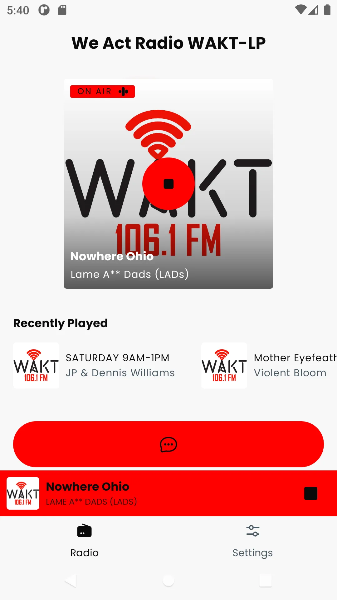 WAKT 106.1FM | Indus Appstore | Screenshot