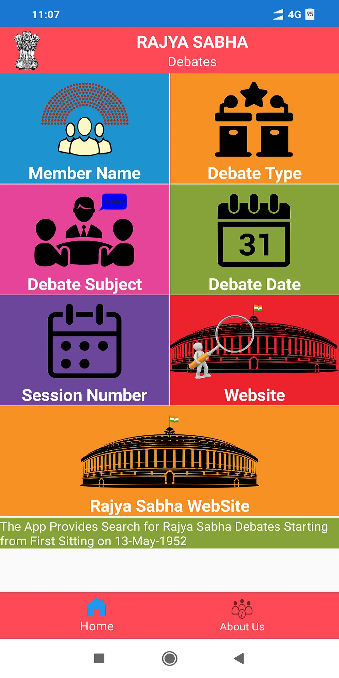 Rajya Sabha Debates | Indus Appstore | Screenshot