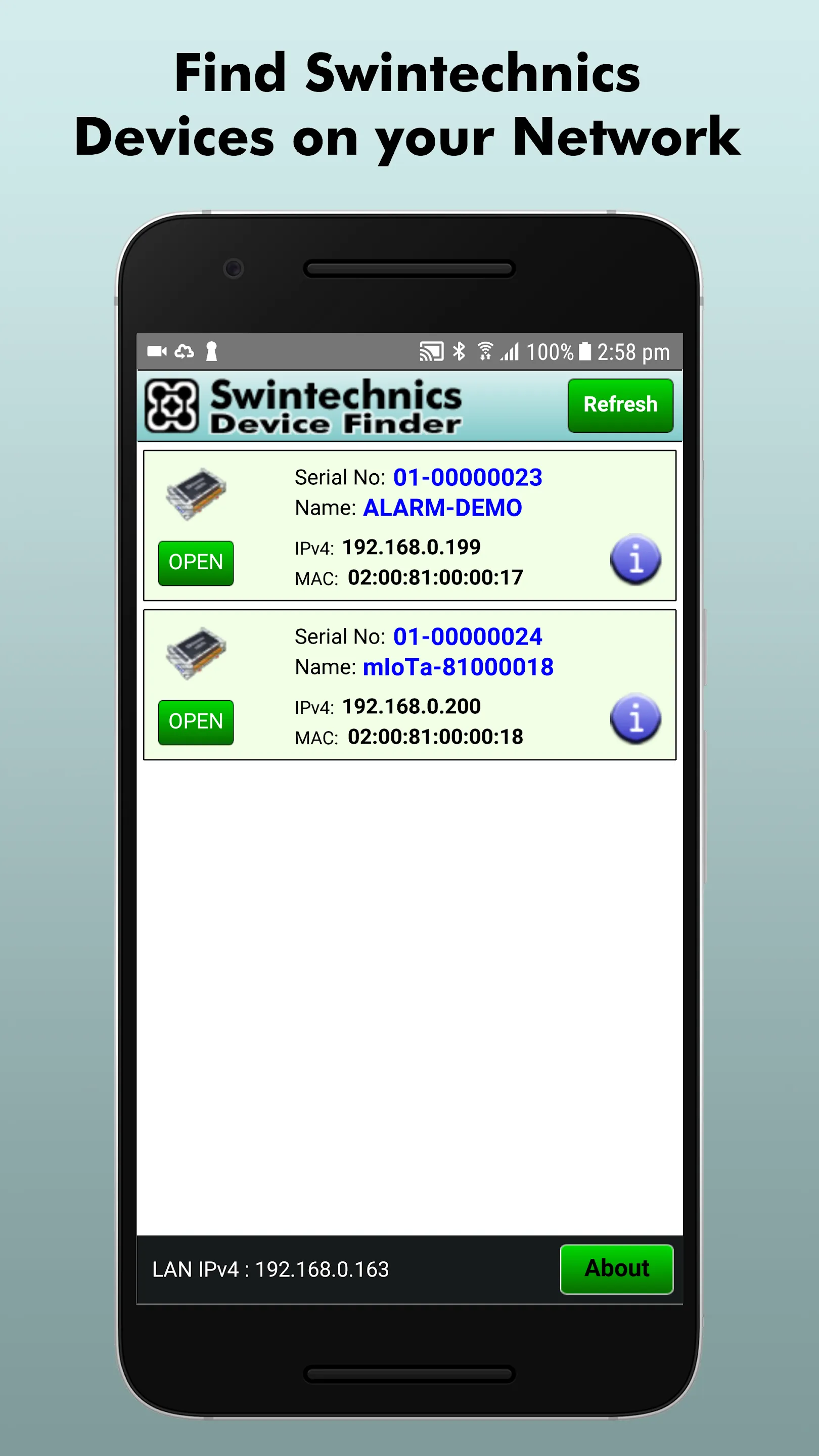 Swintechnics Device Finder | Indus Appstore | Screenshot