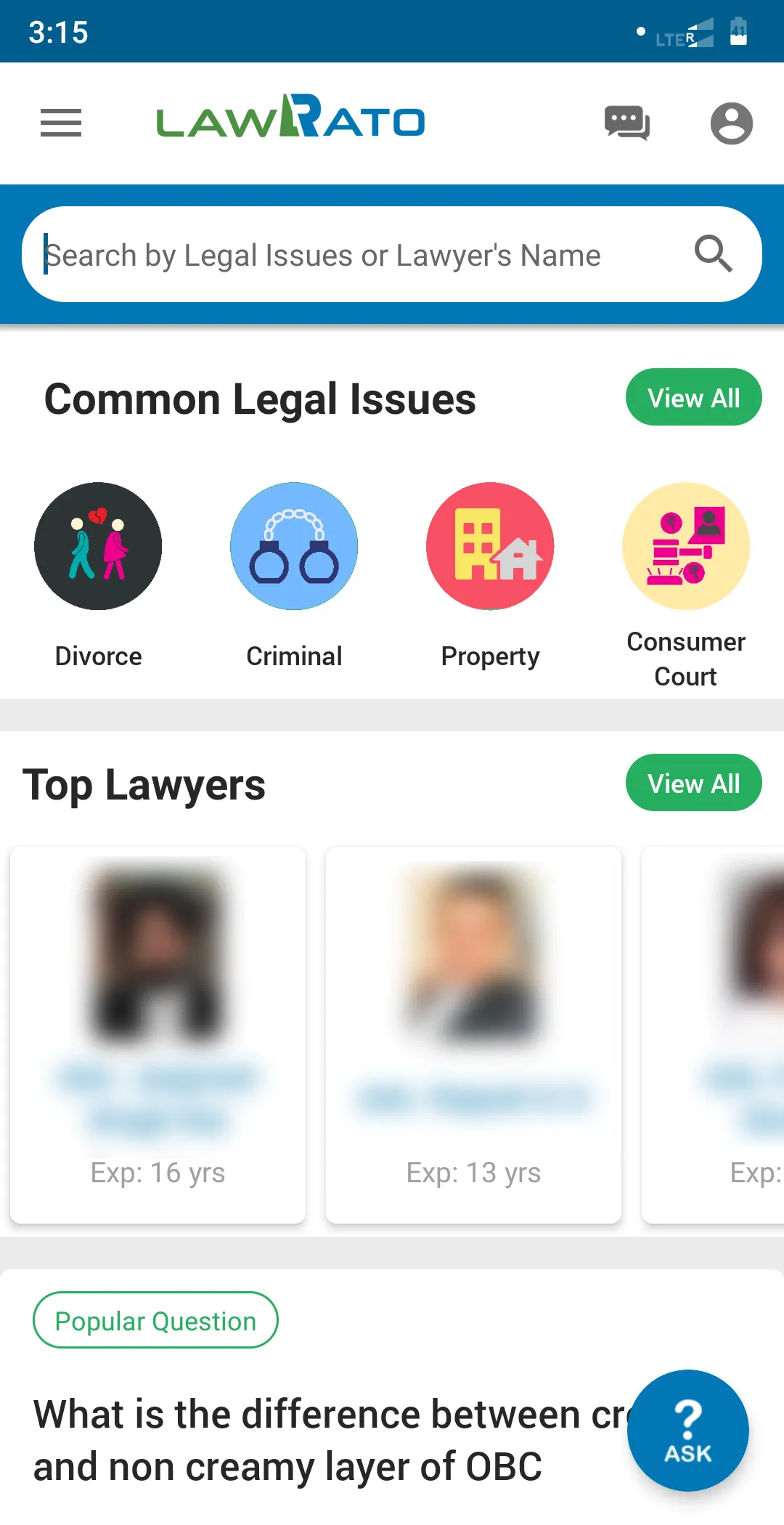 LawRato - Find the RIGHT Lawye | Indus Appstore | Screenshot