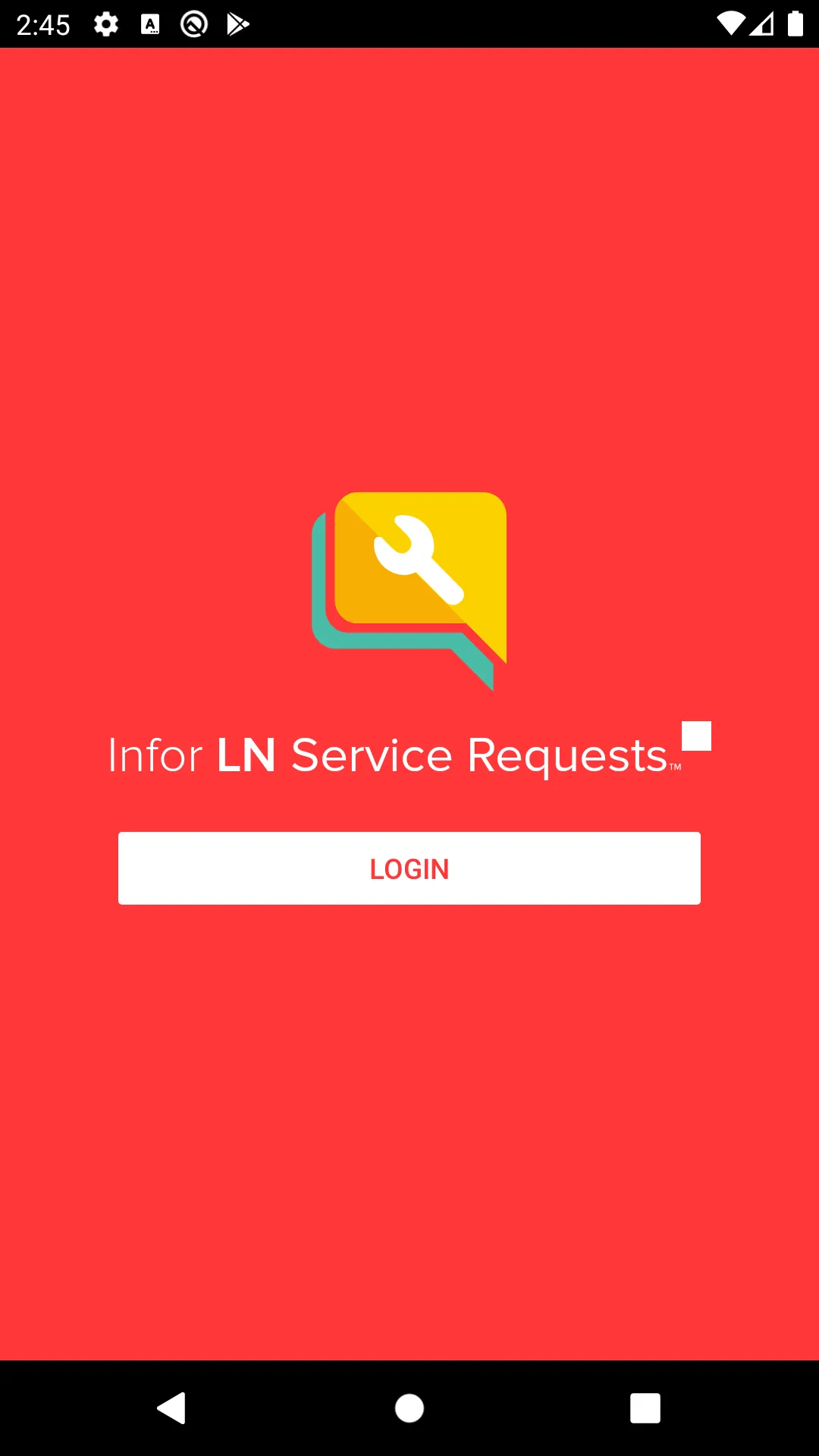 Infor LN Service Requests | Indus Appstore | Screenshot