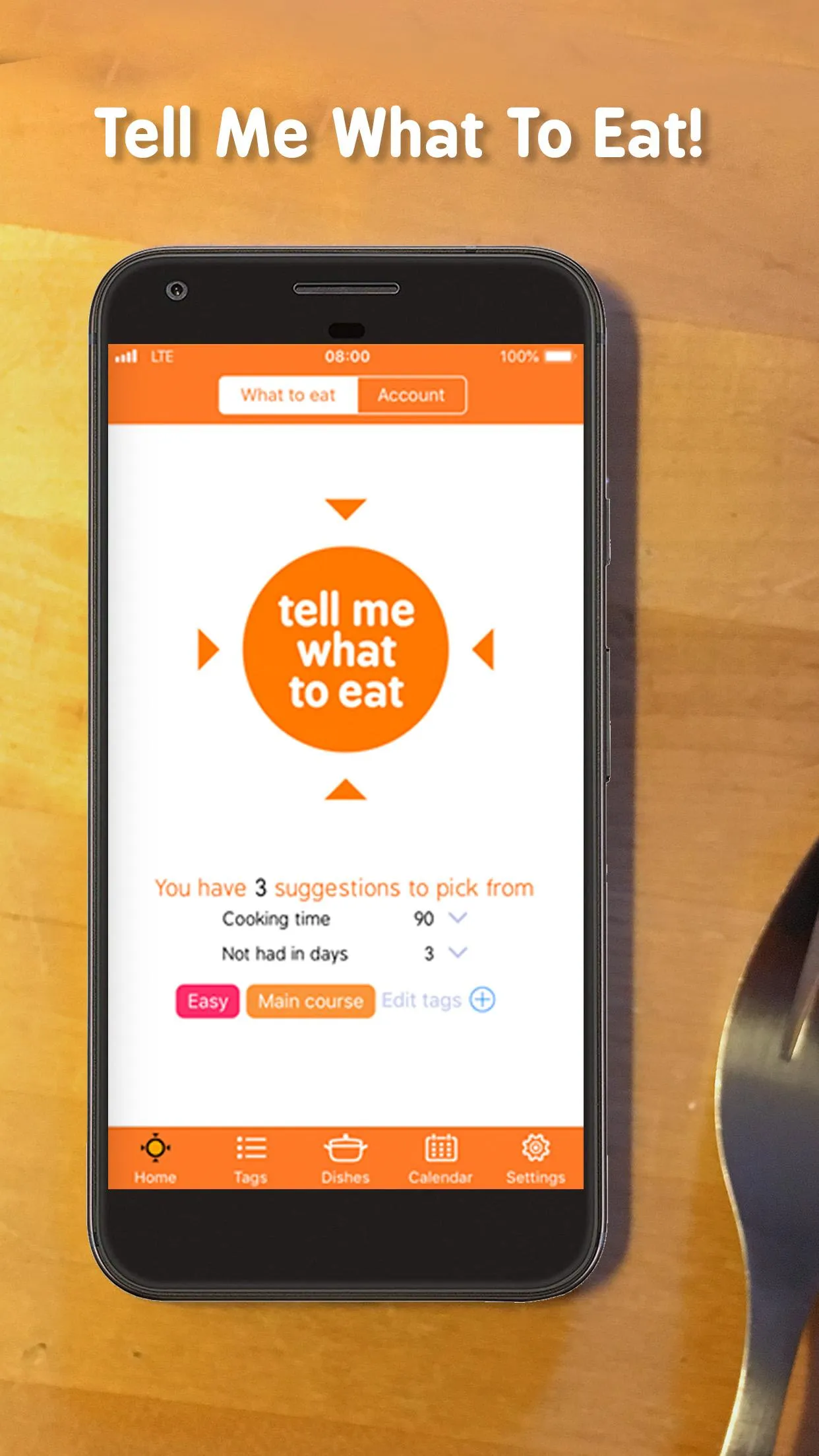 Tell me what to eat | Indus Appstore | Screenshot