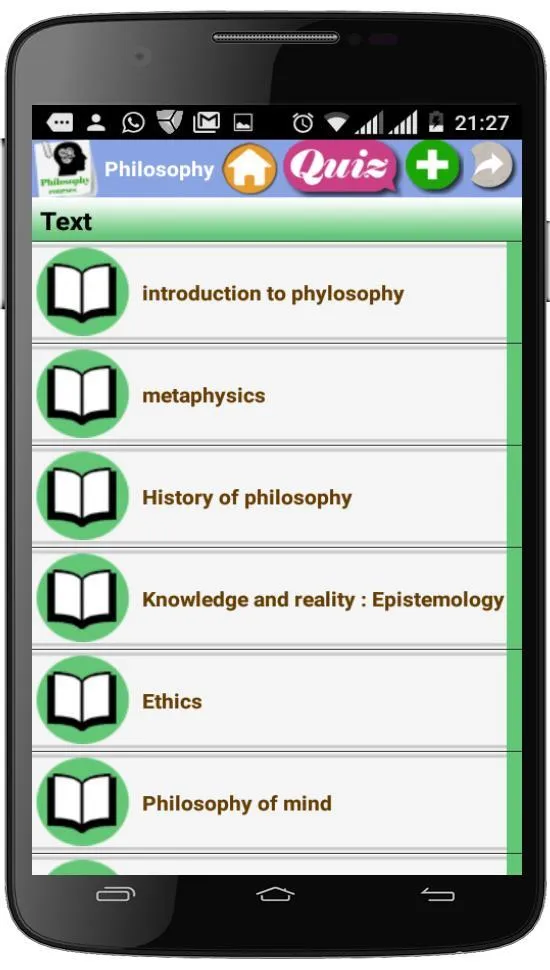 Philosophy Courses | Indus Appstore | Screenshot