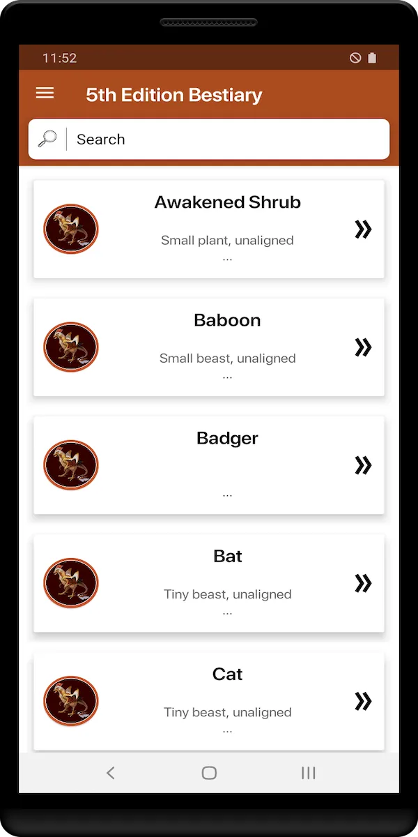 5th Edition Bestiary | Indus Appstore | Screenshot